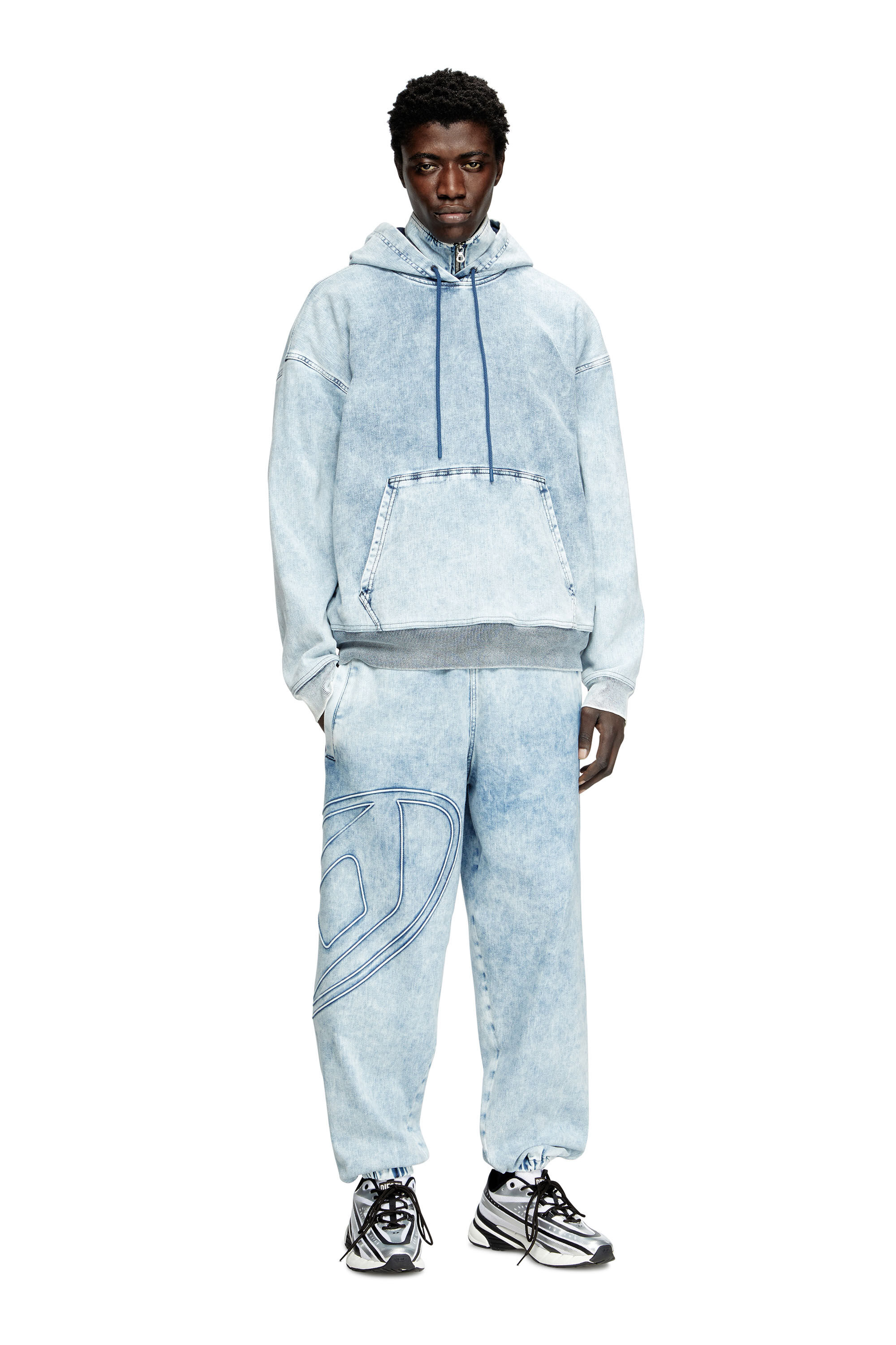 Diesel - Unisex's Slim D-Pint Track Denim 0ABCN, Light Blue - 1