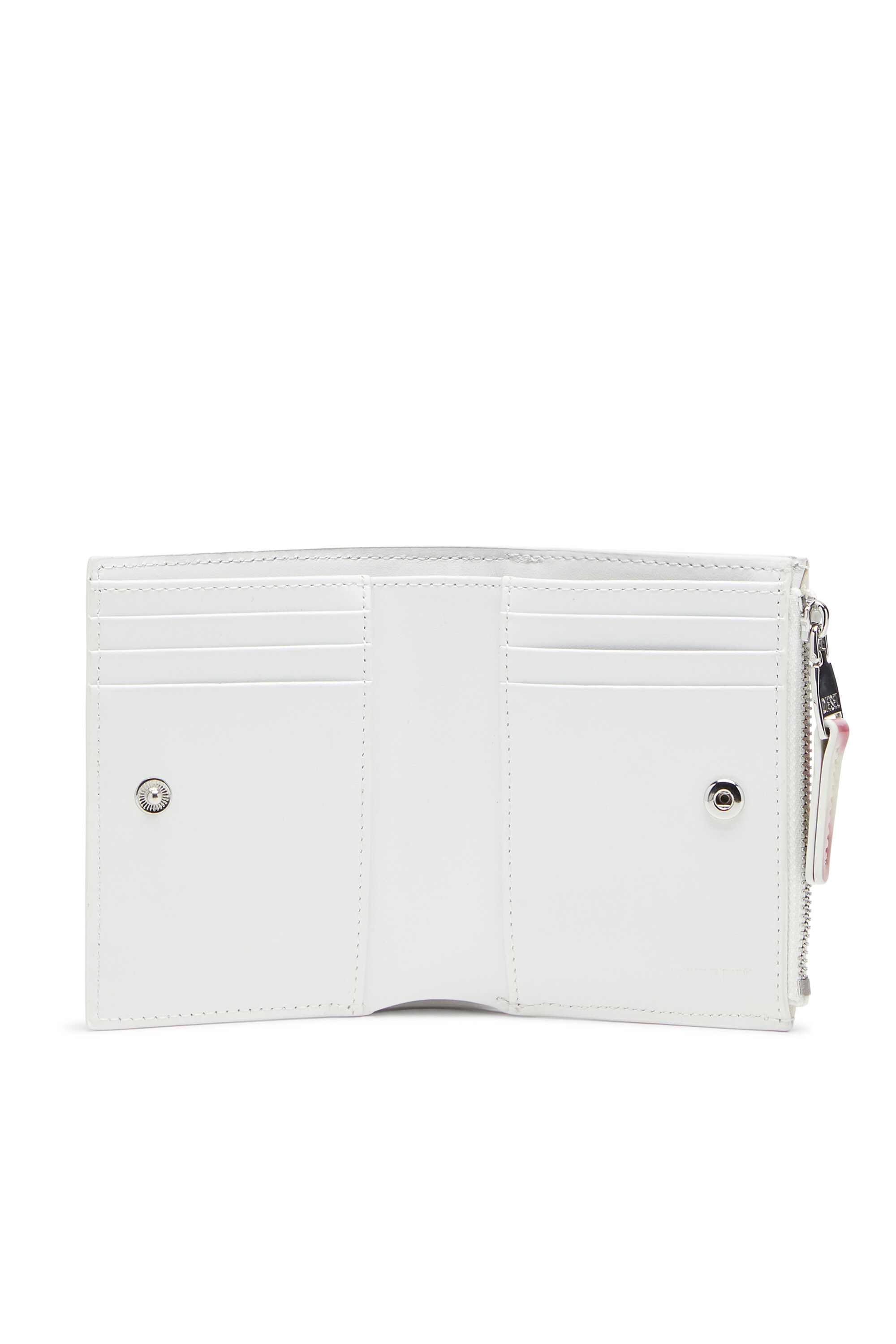 Women's Small wallet in printed glossy PU | Multicolor | Diesel
