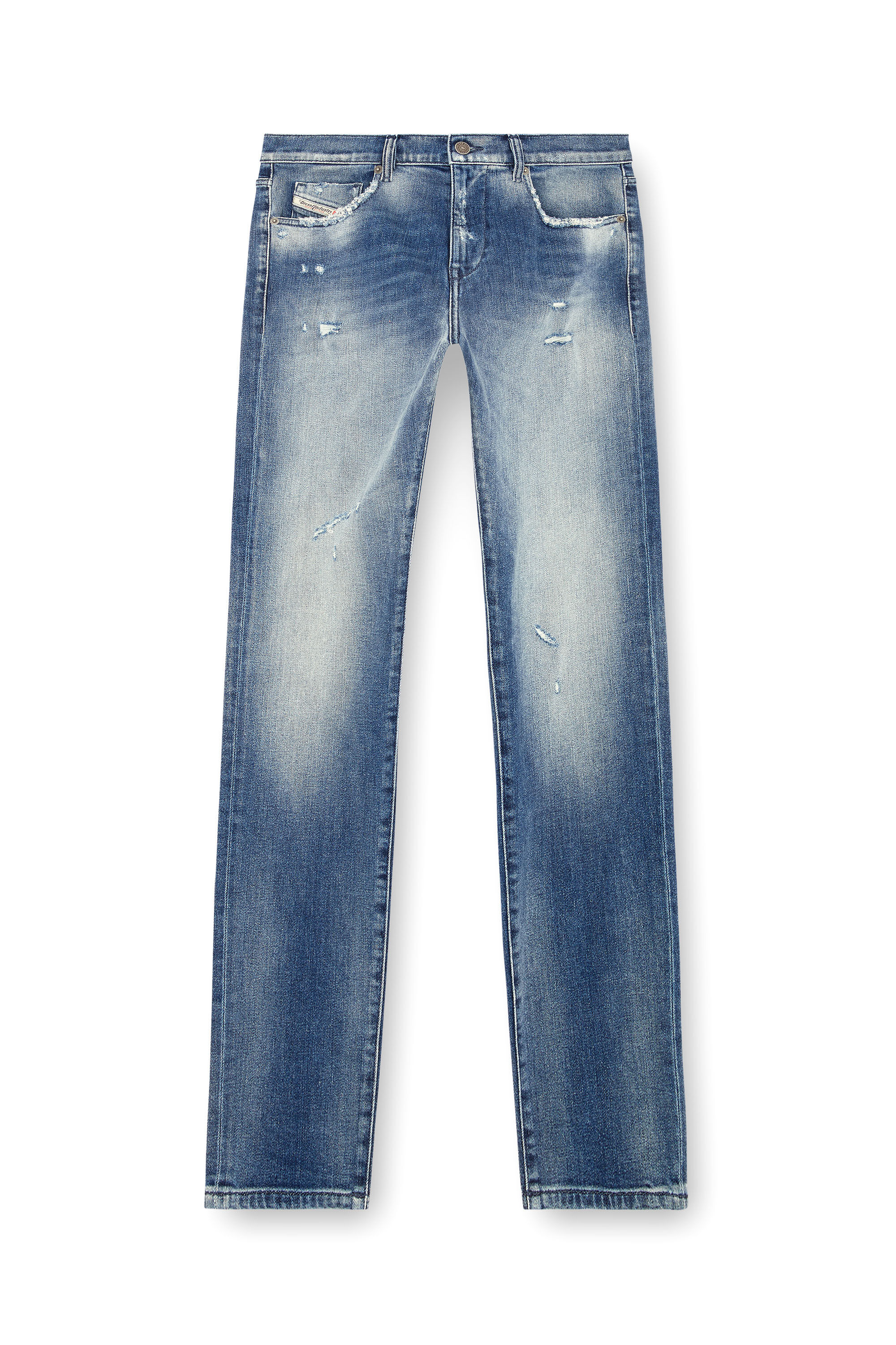 Diesel - Man Slim Jeans 2019 D-Strukt 09J61, Medium blue - Image 2