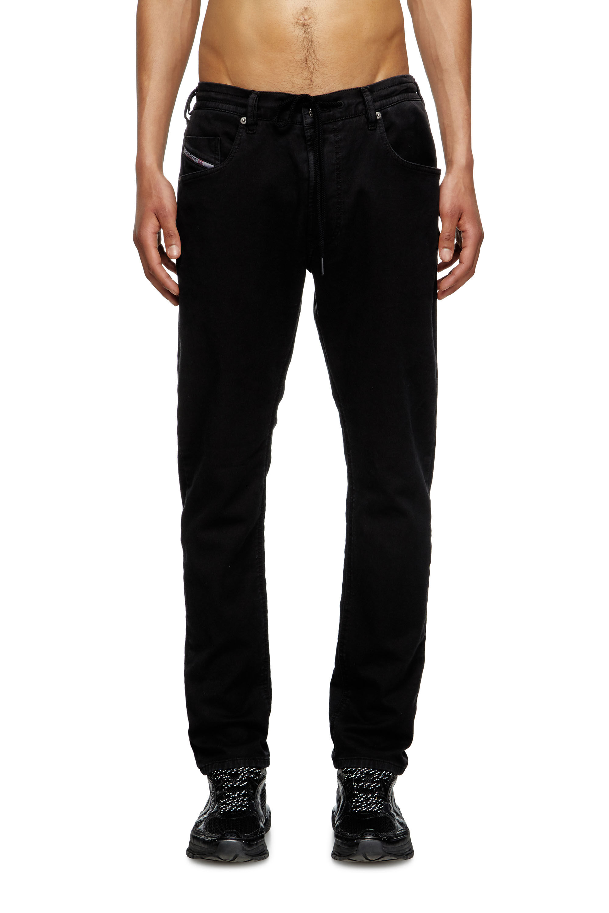 Diesel - Man's Regular 2030 D-Krooley Joggjeans® 068NH, Black/Dark grey - 3