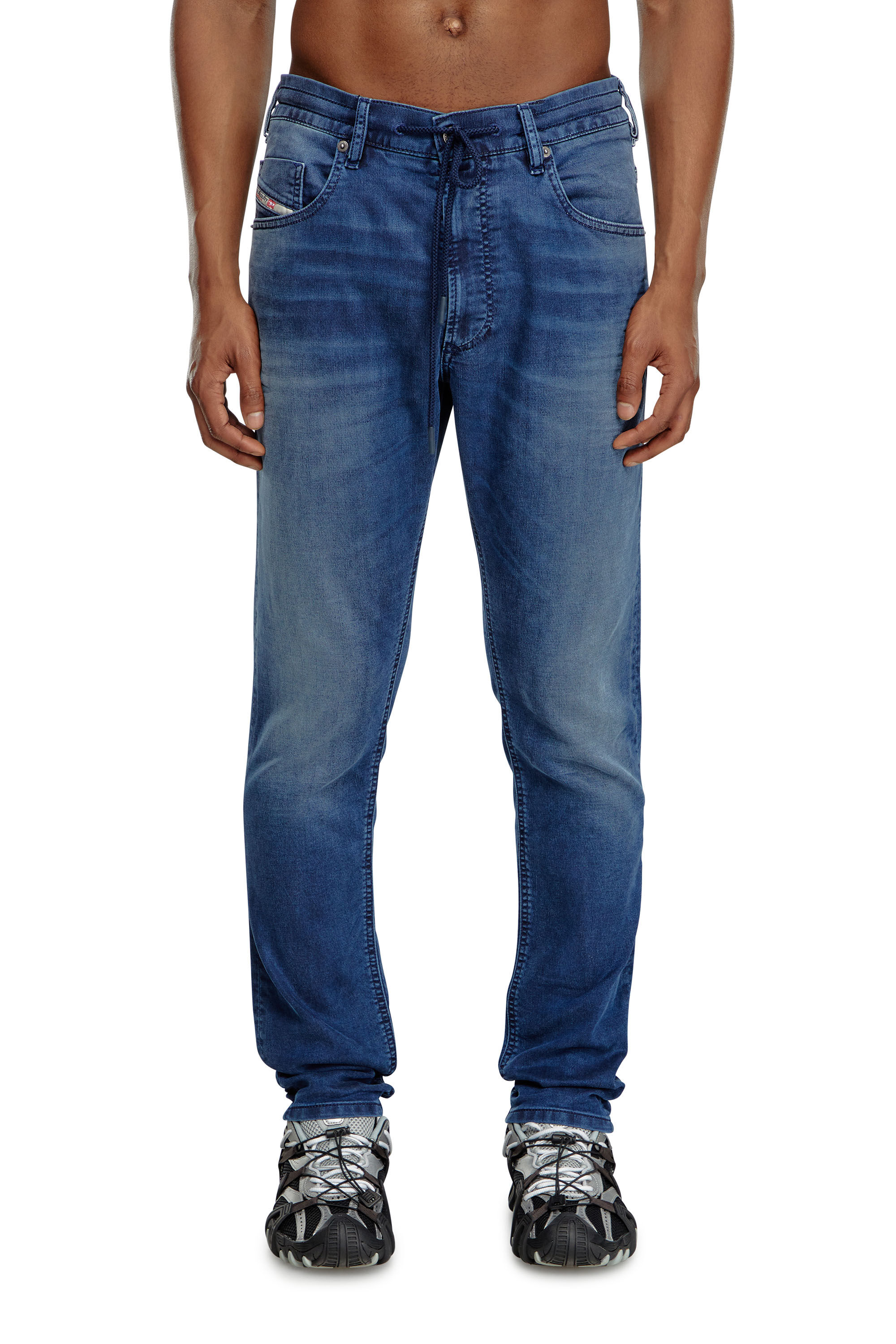 Diesel - Man Tapered 2030 D-Krooley Joggjeans® 068LX, Dark Blue - Image 3