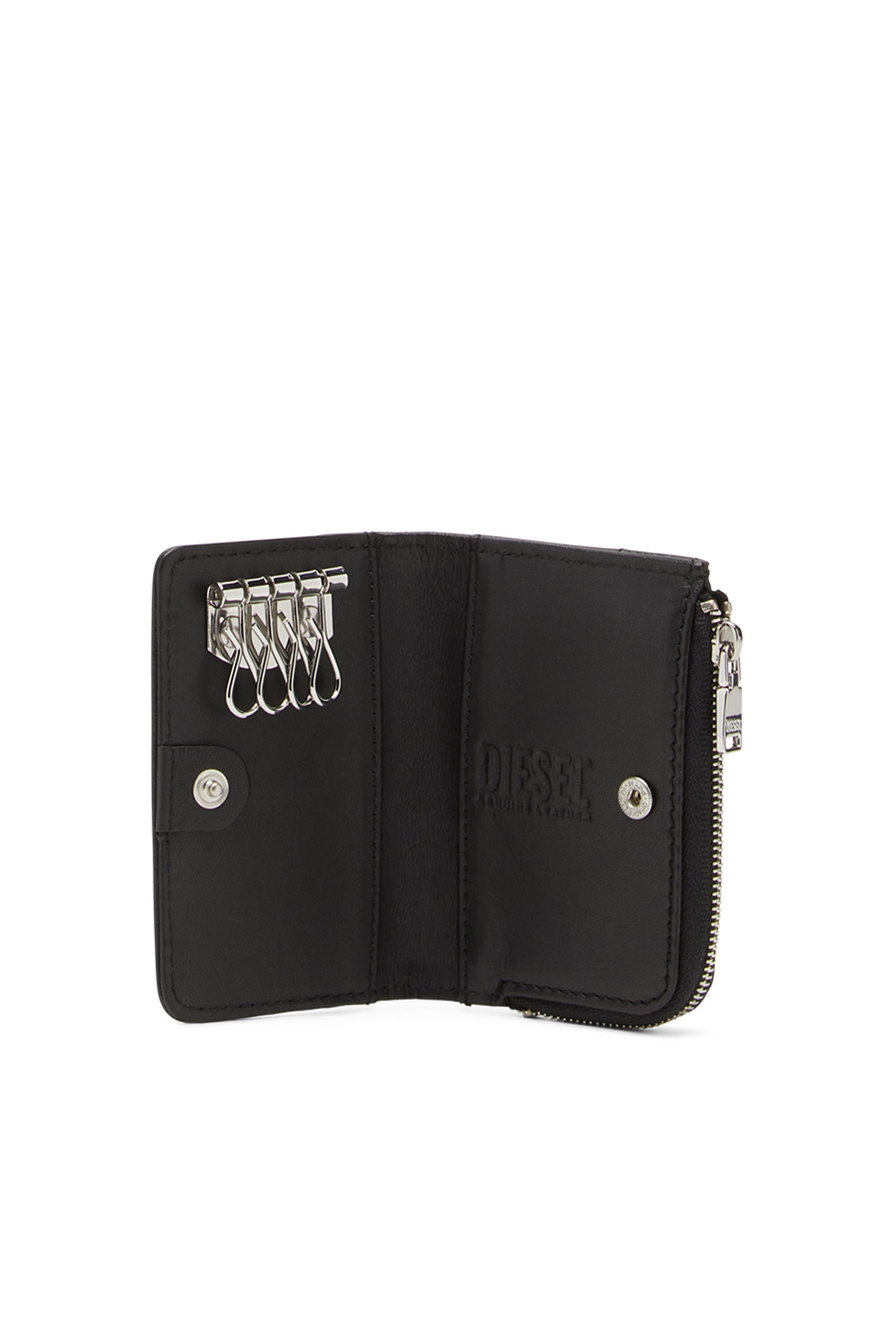 【新品】ディーゼル高級レザーシリーズ　L-ZIP KEY　キーケース　小銭入れ L-ZIP KEY Man: Key case in grained leather | Diesel