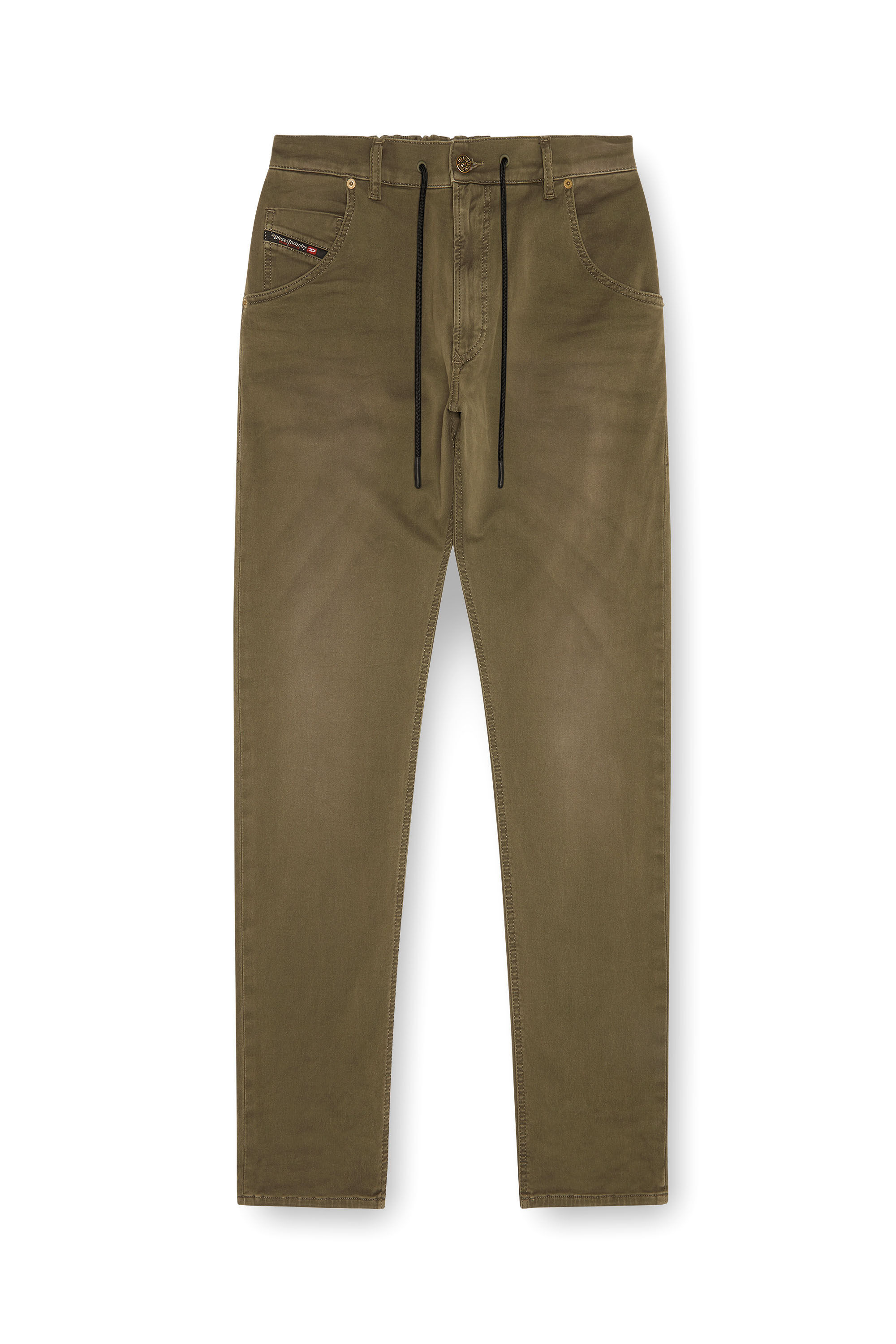 Diesel - Man's Tapered 2030 D-Krooley Joggjeans® 0670M, Military Green - 2