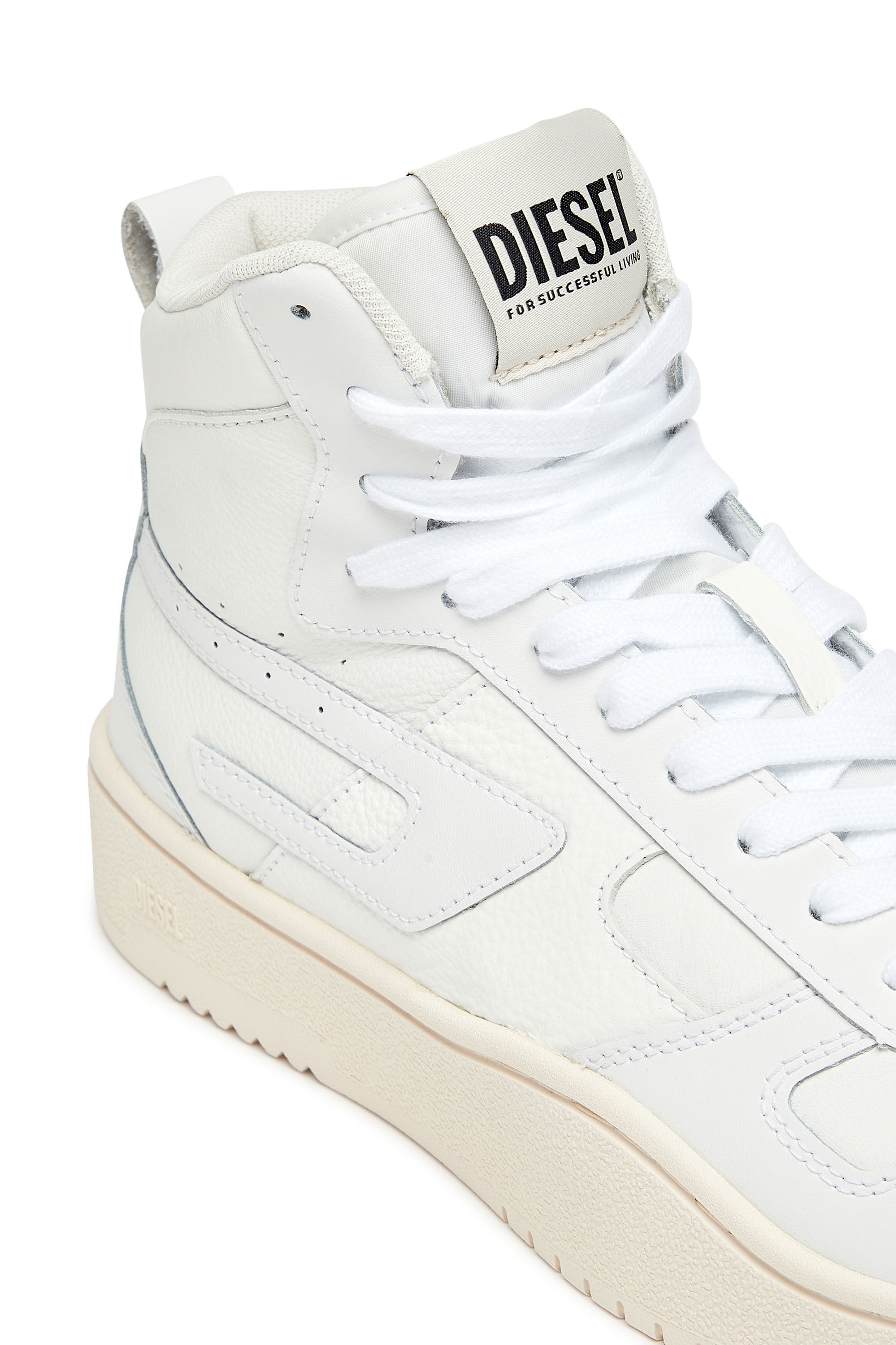 Diesel - S-UKIYO V2 MID, Man's S-Ukiyo V2 Mid - High-top sneakers with D branding in White - 6