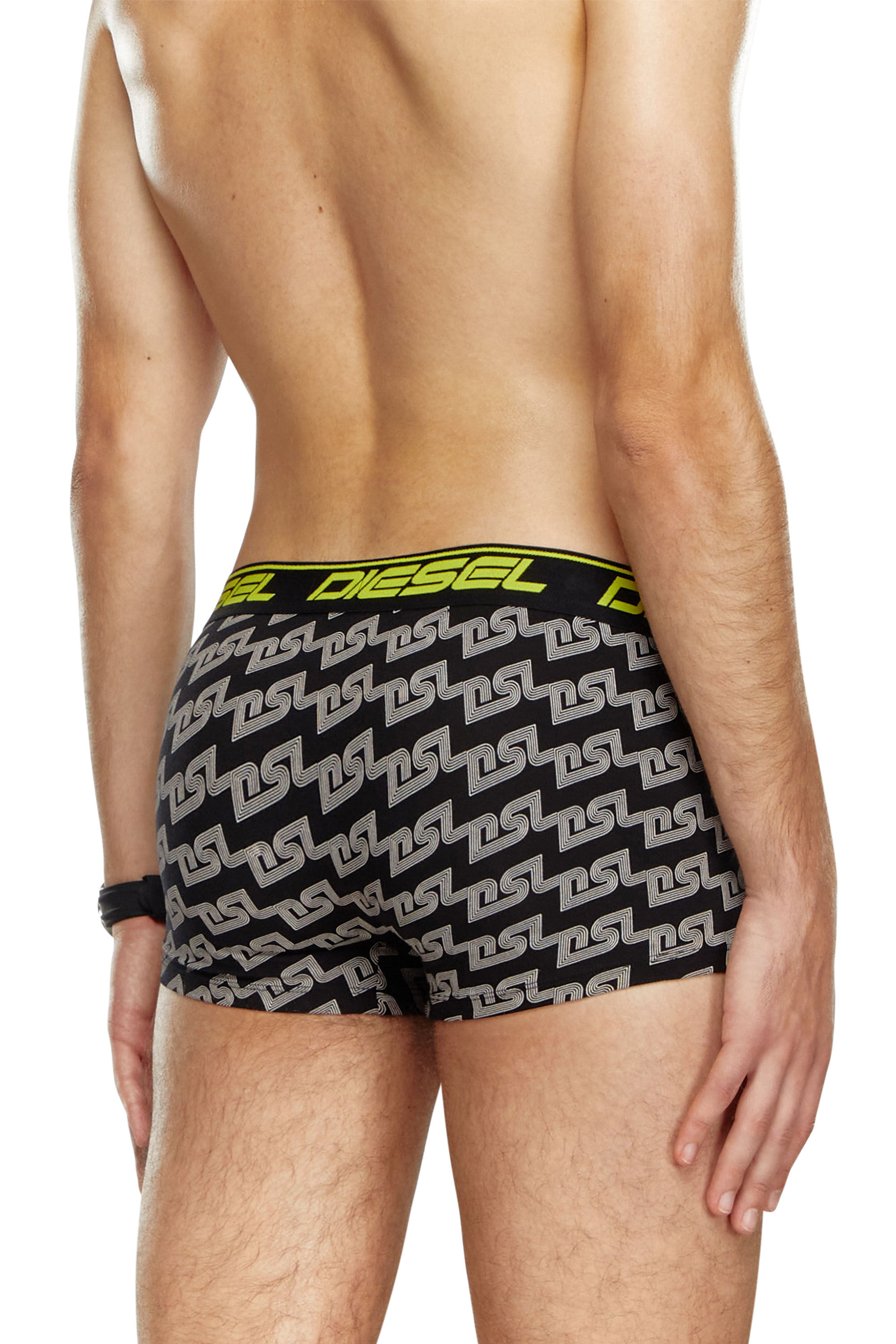 Diesel - UMBX-DAMIEN, Man's Boxer briefs with splatter print in Black/Yellow - 4