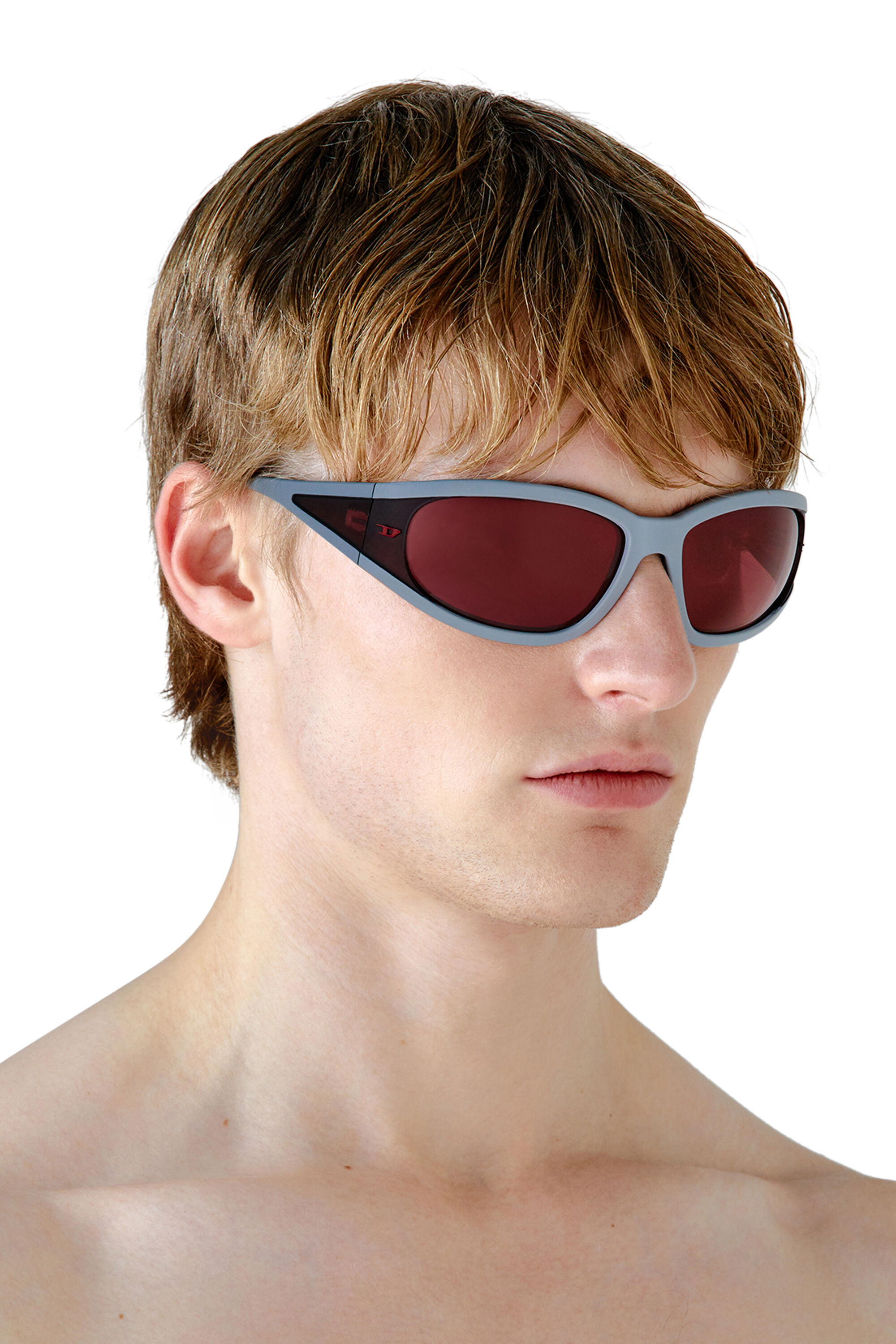 Women's Rectangular sunglasses in acetate | Black | Diesel