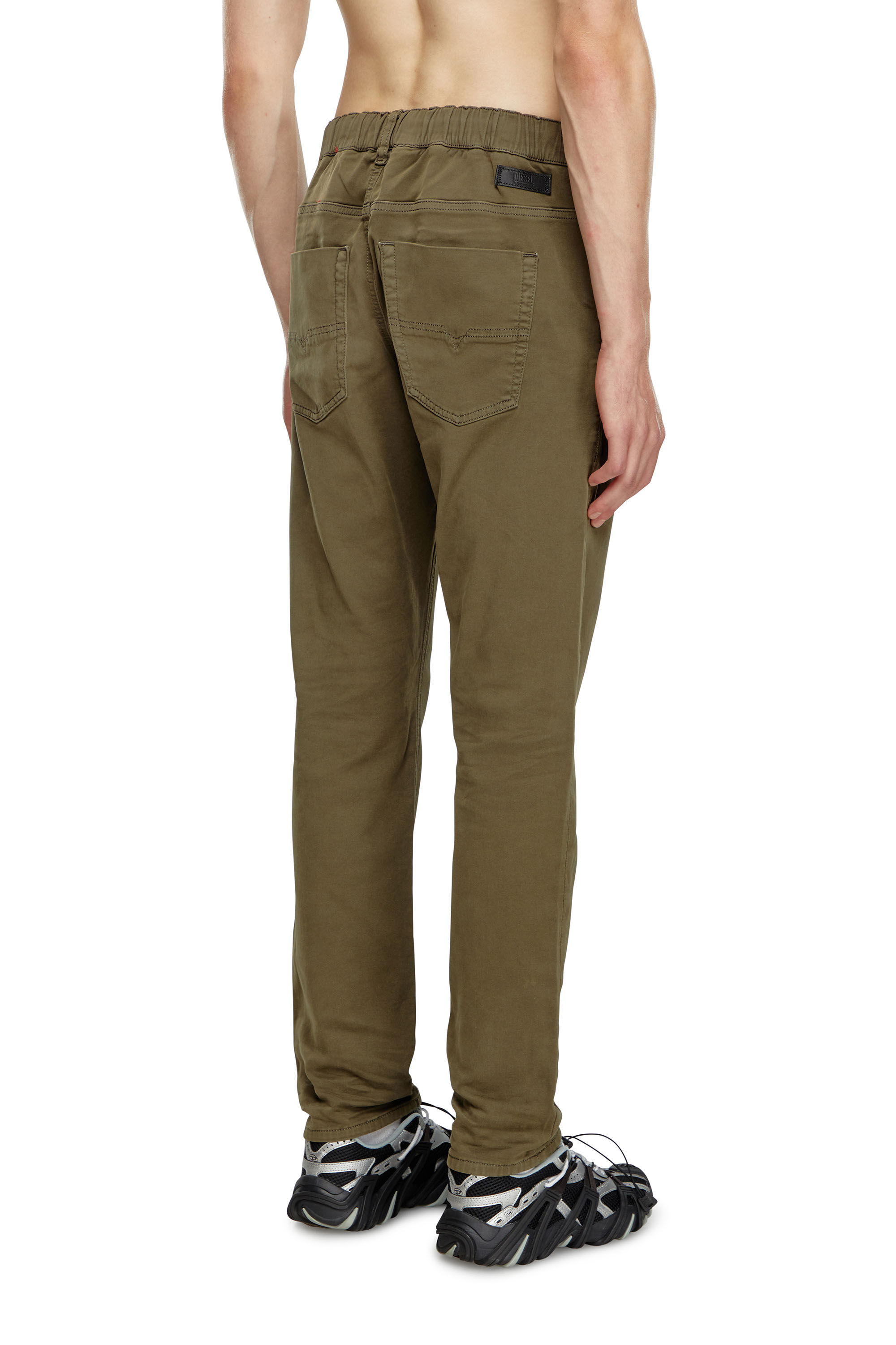 Diesel - Man's Tapered 2030 D-Krooley Joggjeans® 0670M, Military Green - 4