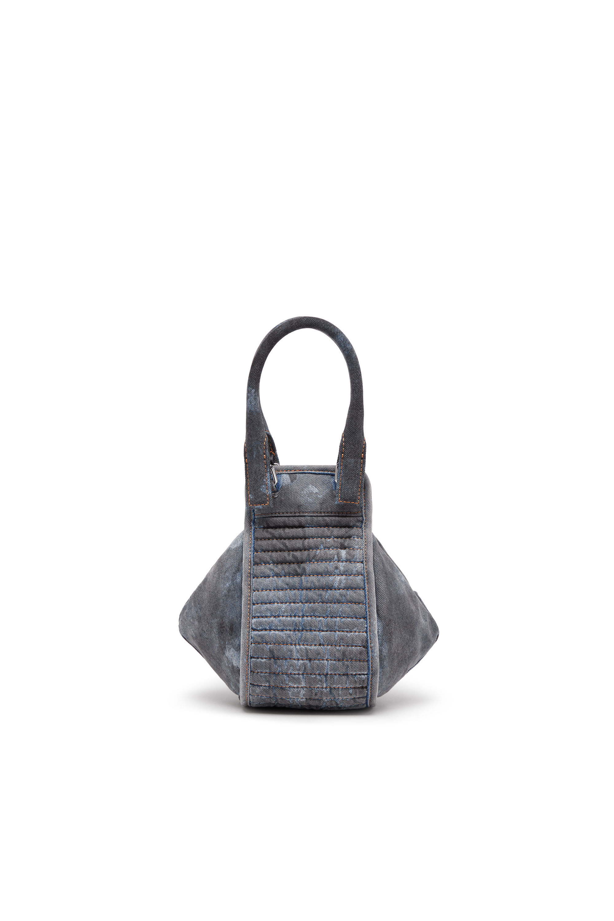 Diesel - D-VINA-XS, Woman D-Vina-XS-Handbag in bicolour denim in Blue - Image 3