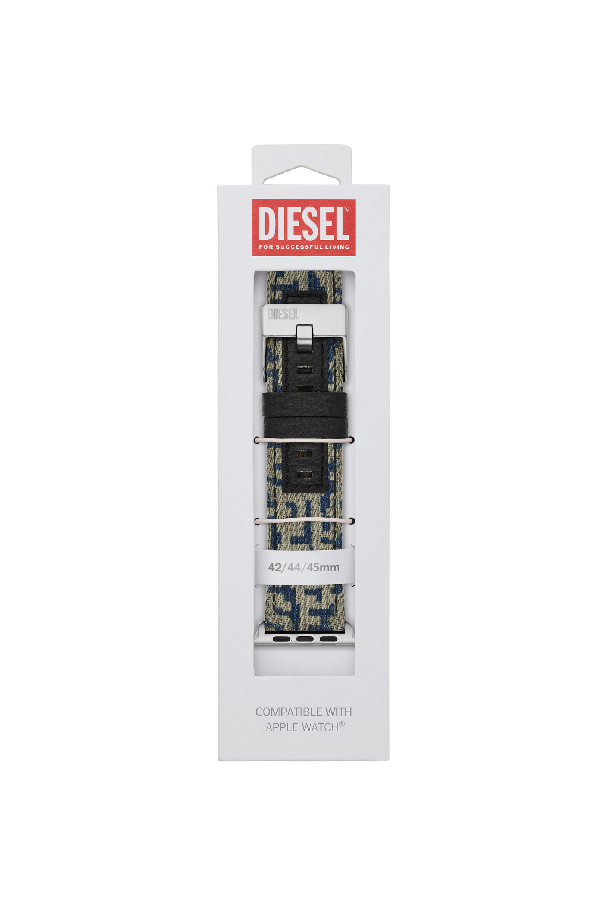 Diesel - DSS0013, Unisex's Blue denim Band for Apple watch&reg;, 42/44/45mm in Blue - 2