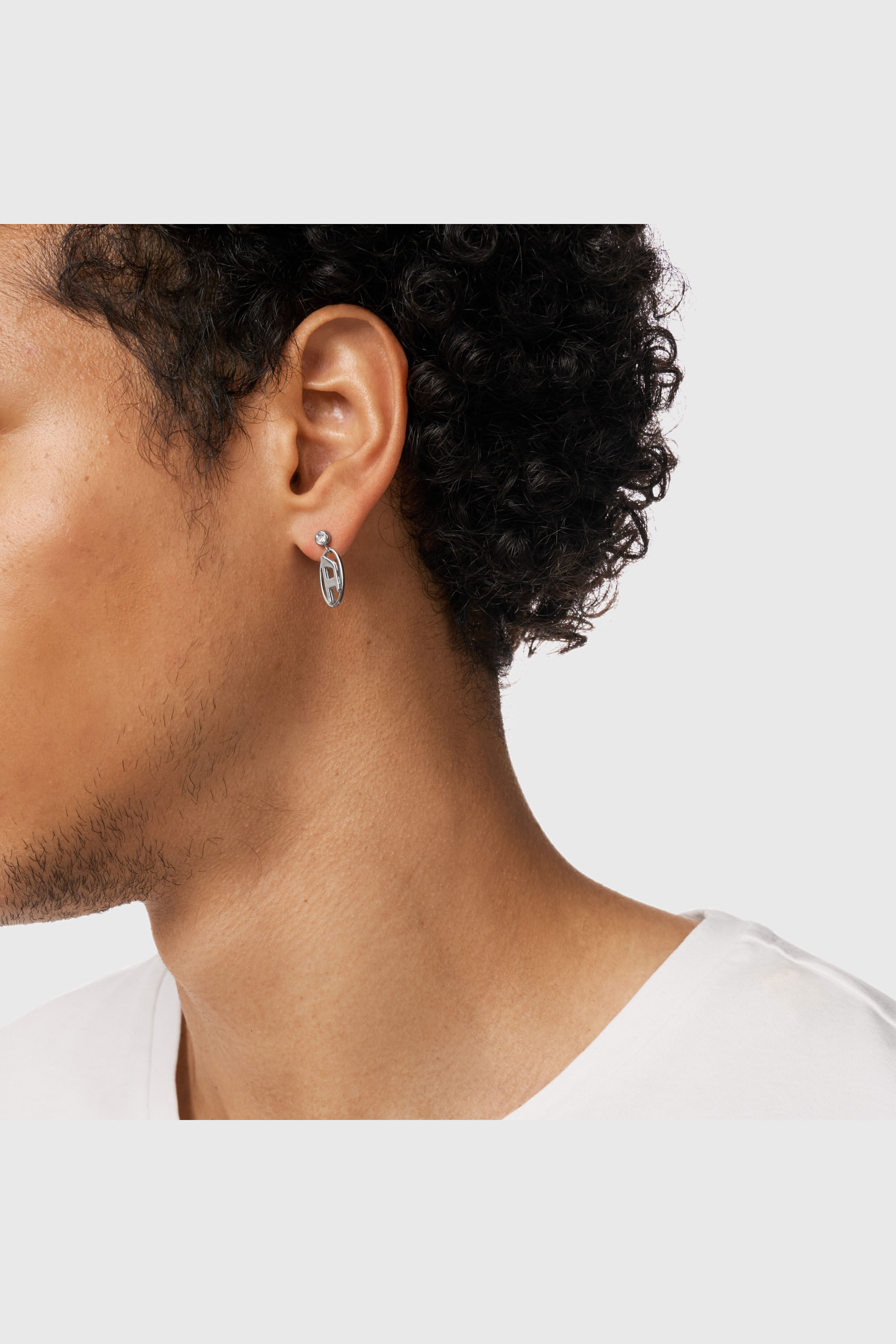 Diesel - DX1655040 JEWELLERY, Unisex's Stainless steel drop earring in Silver - 4