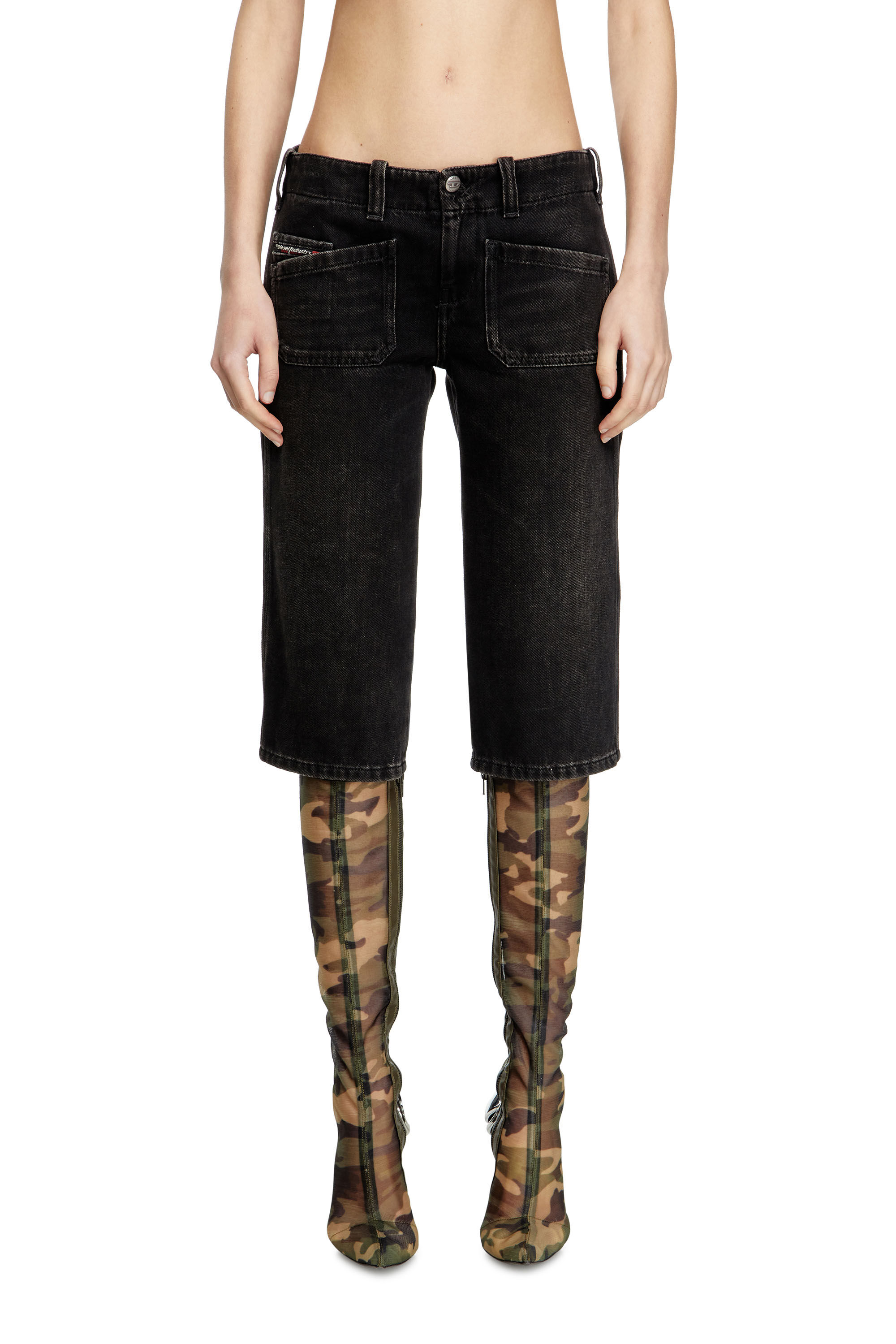 ショートパンツ Diesel De-Keate-Short Denim Shorts Diesel De-Keate Denim Shorts | Black | FARFETCH