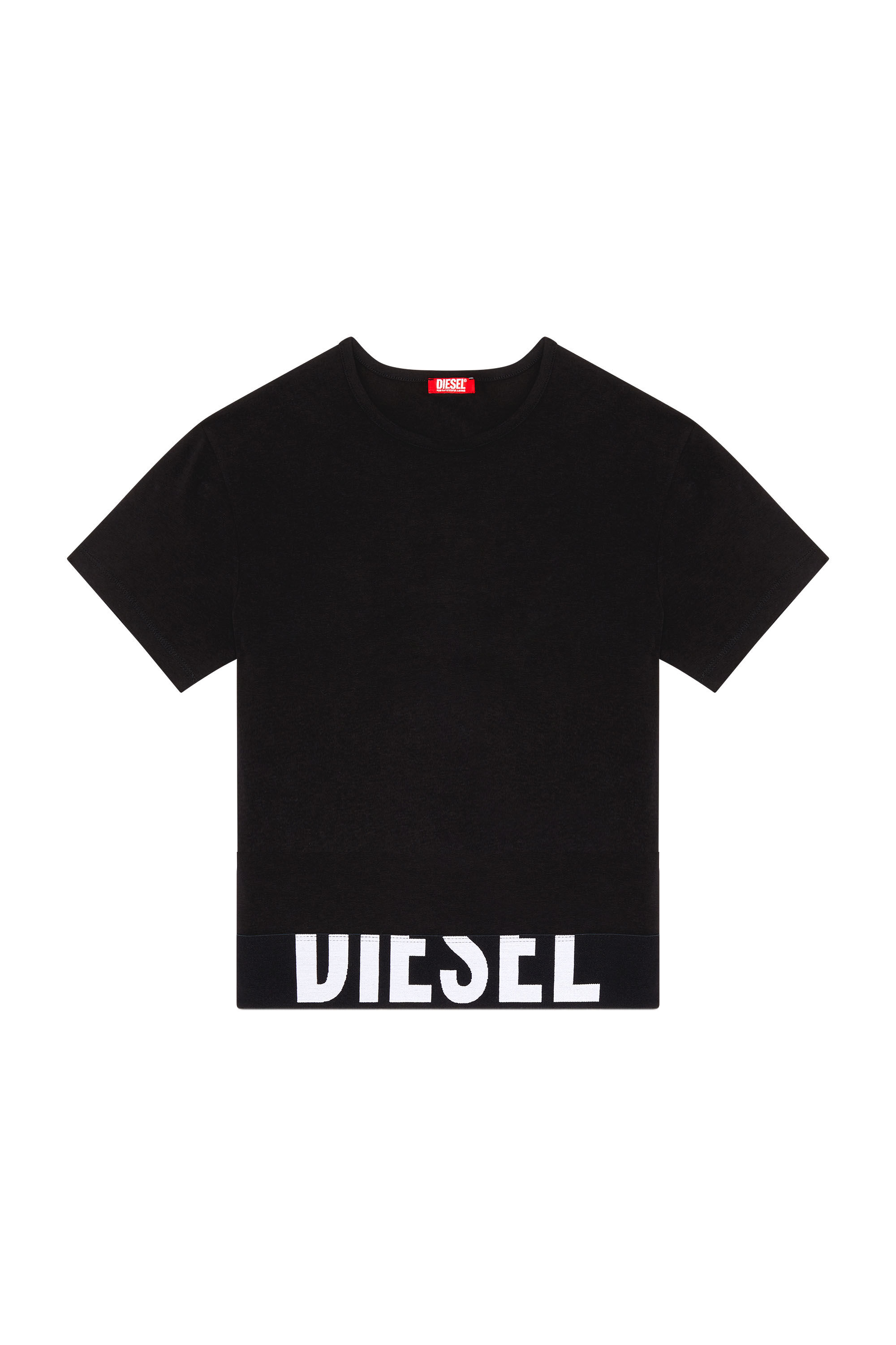 Diesel - UFTEE-SPORT-CROPPED-T-SHIRT, Black - Image 2