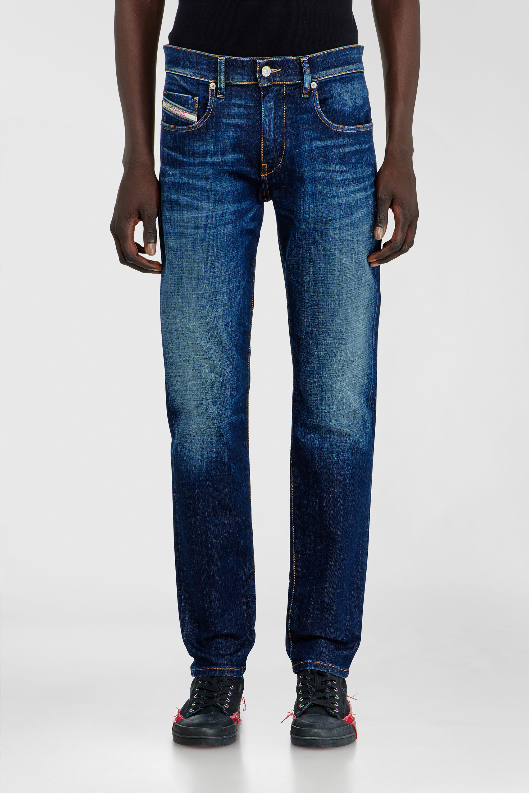 Diesel - Man's Slim Jeans 2019 D-Strukt 09L61, Medium blue - 4