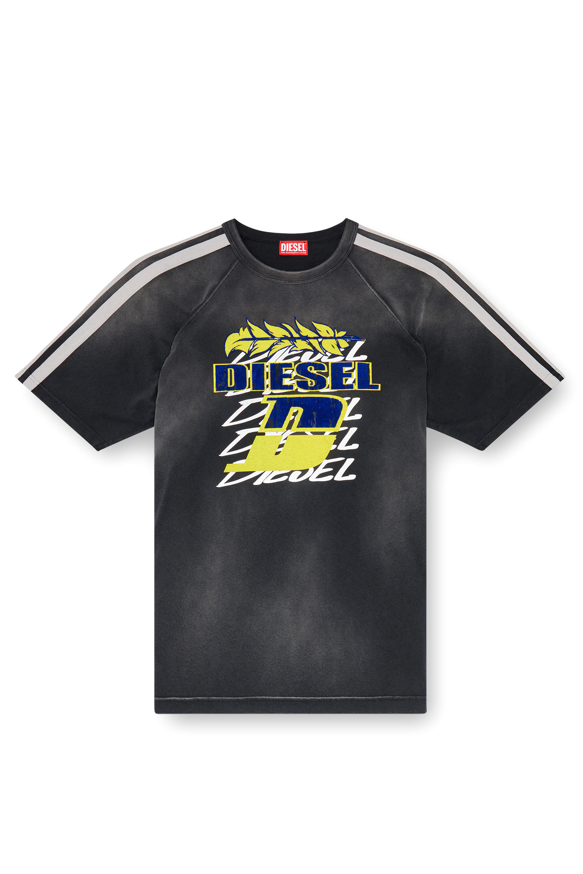 Diesel - T-ROXT-STRIPE, Black - Image 2