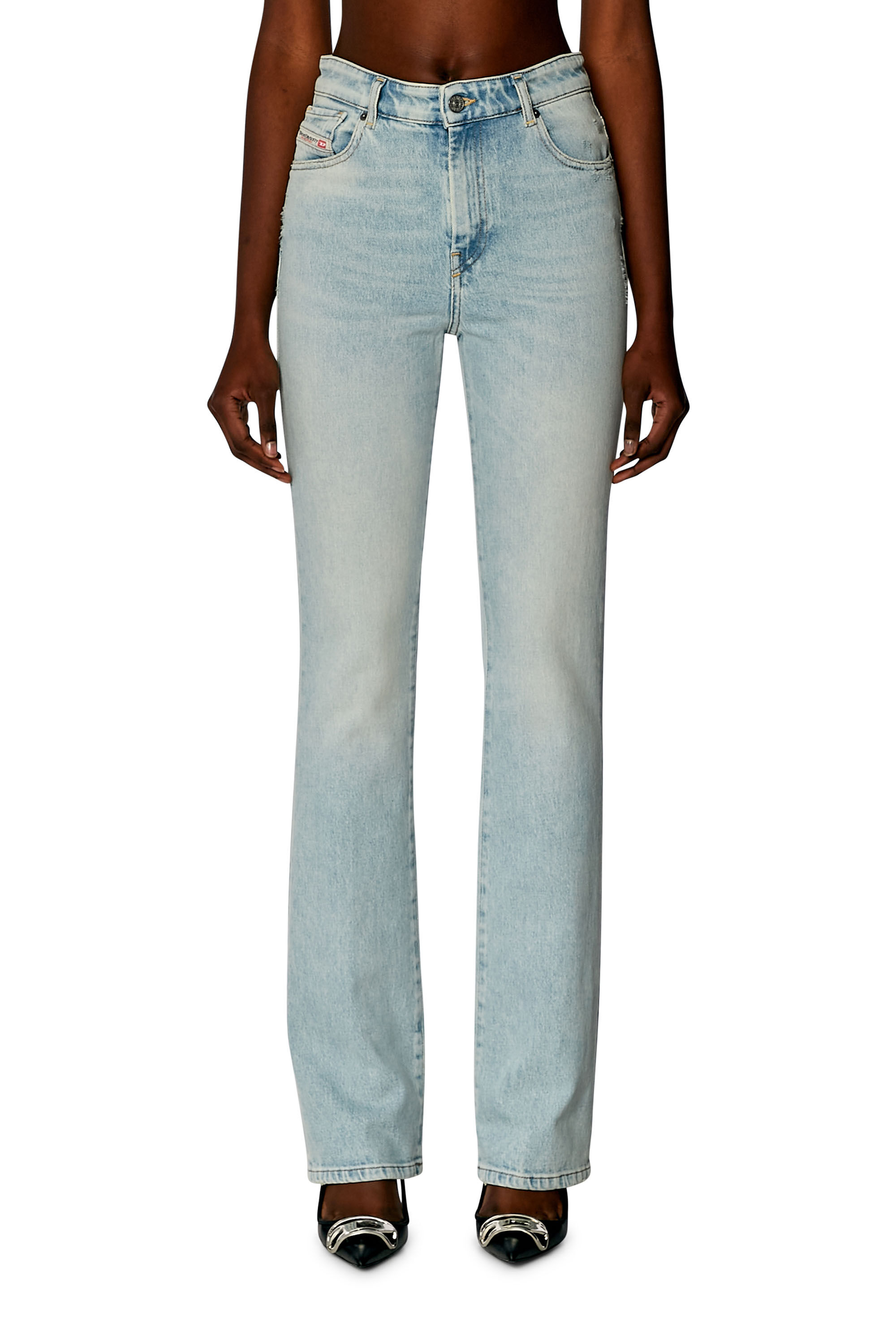 Diesel - Woman Bootcut and Flare Jeans 2003 D-Escription 09H41, Light Blue - Image 2