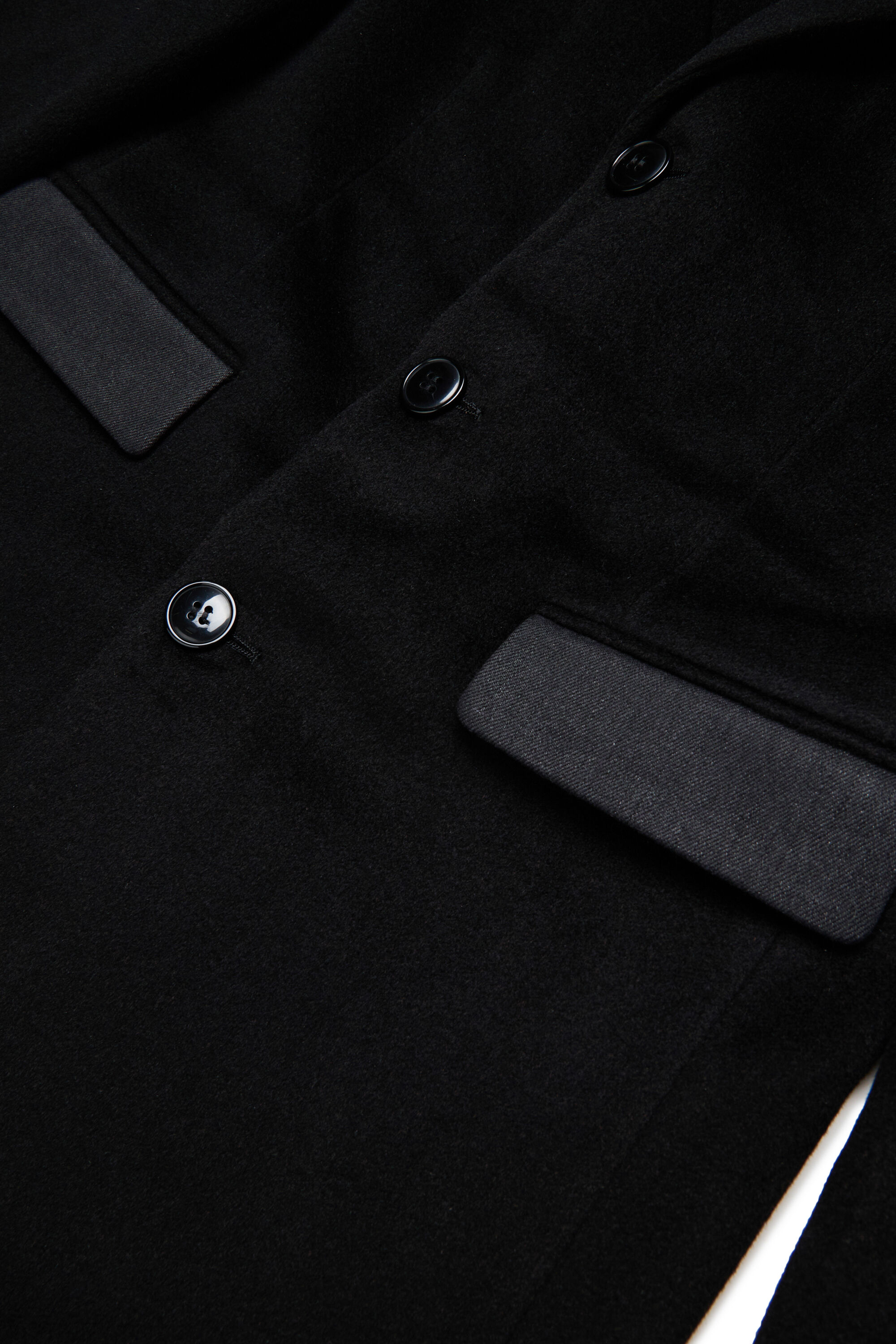 Diesel - JDERRIS, Man's Wool jacket with contrasting details in Black - 4