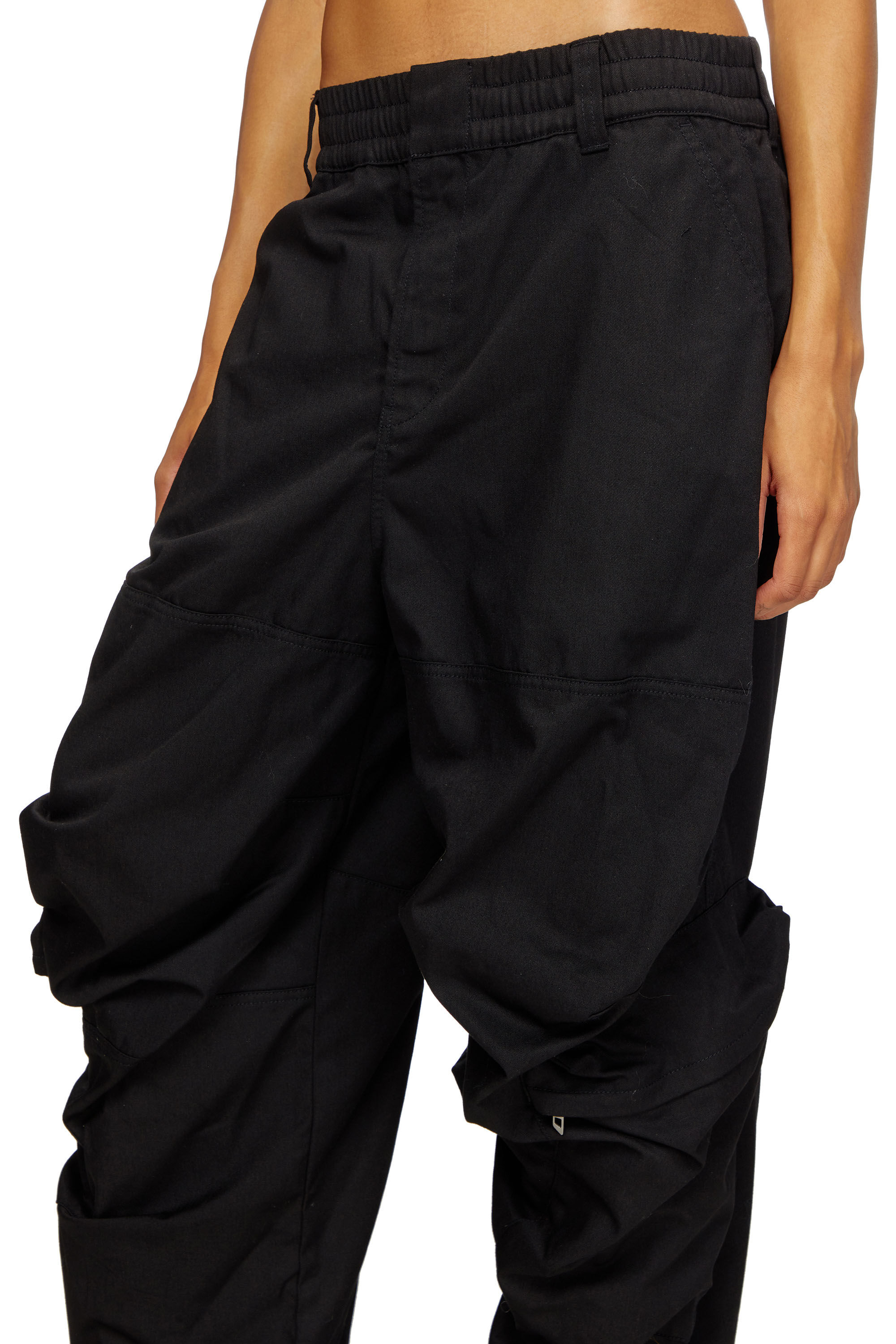 Diesel - P-ARNE-FEM-P2, Woman's Cargo pants in cotton twill in null - 5