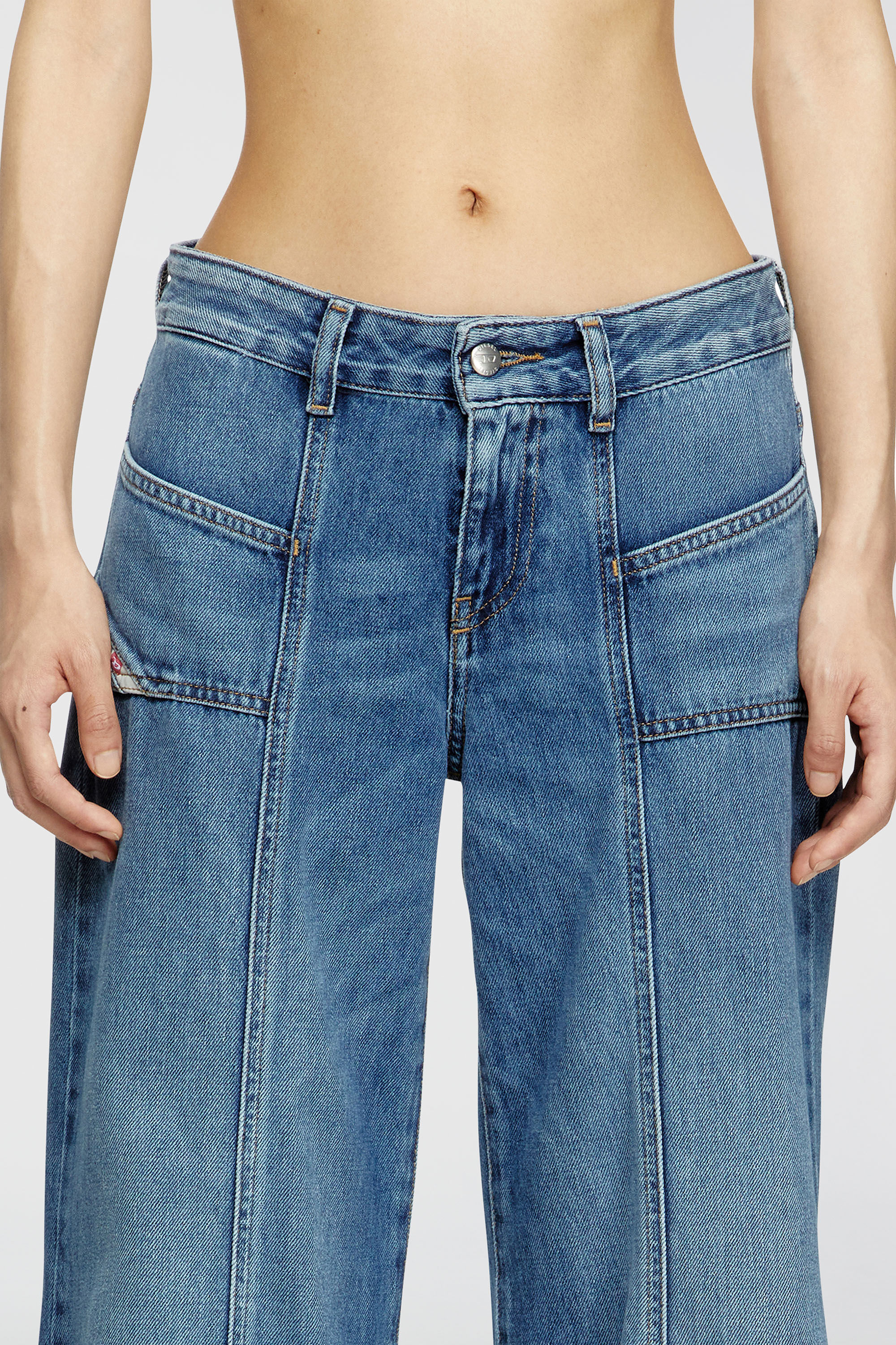 Diesel - Woman's Flare Jeans D-Akii 09M56, Medium blue - 5