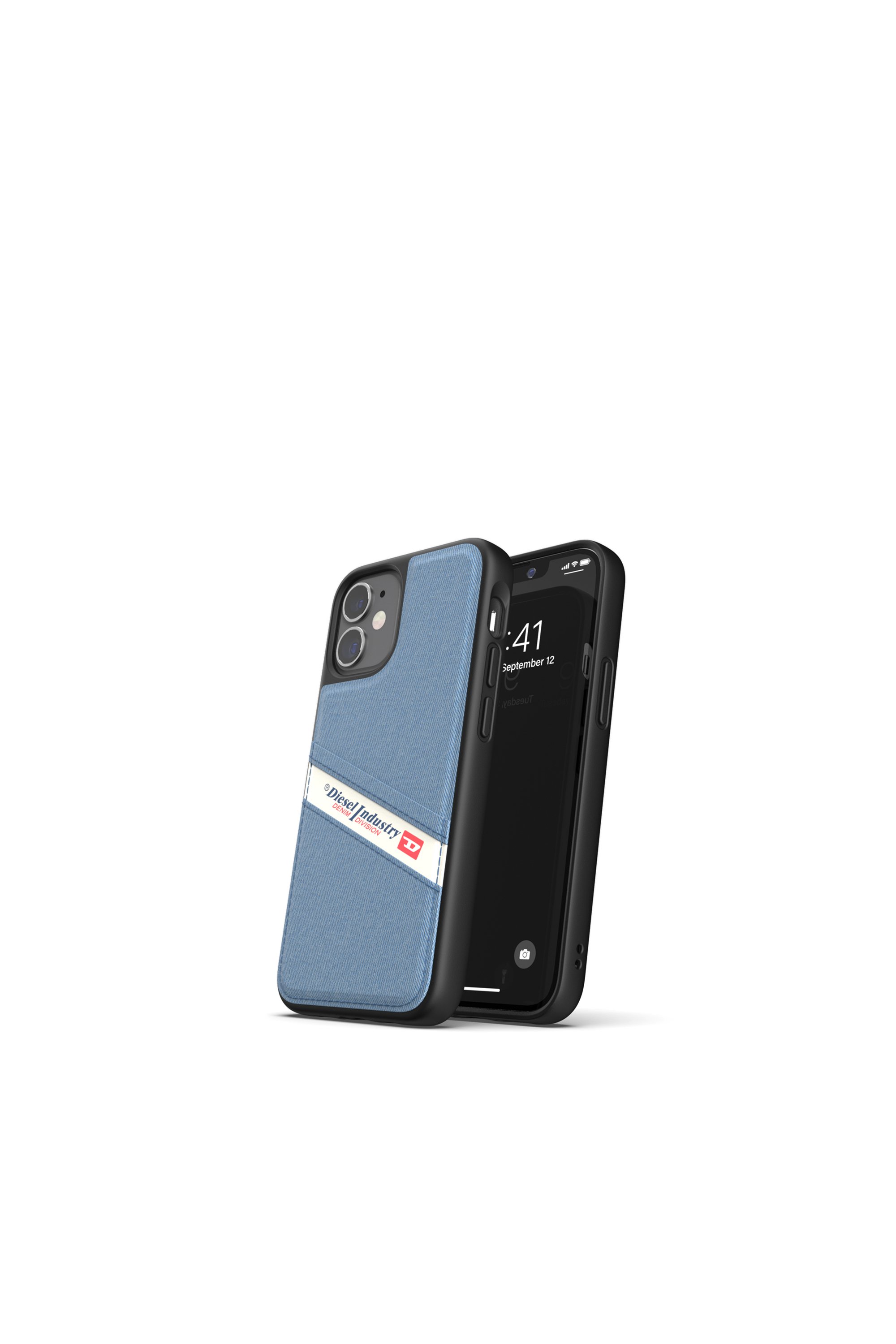 Diesel - 42545 STANDARD CASE, Unisex's Moulded Case Denim for iPhone 12 Mini in Blue - 3