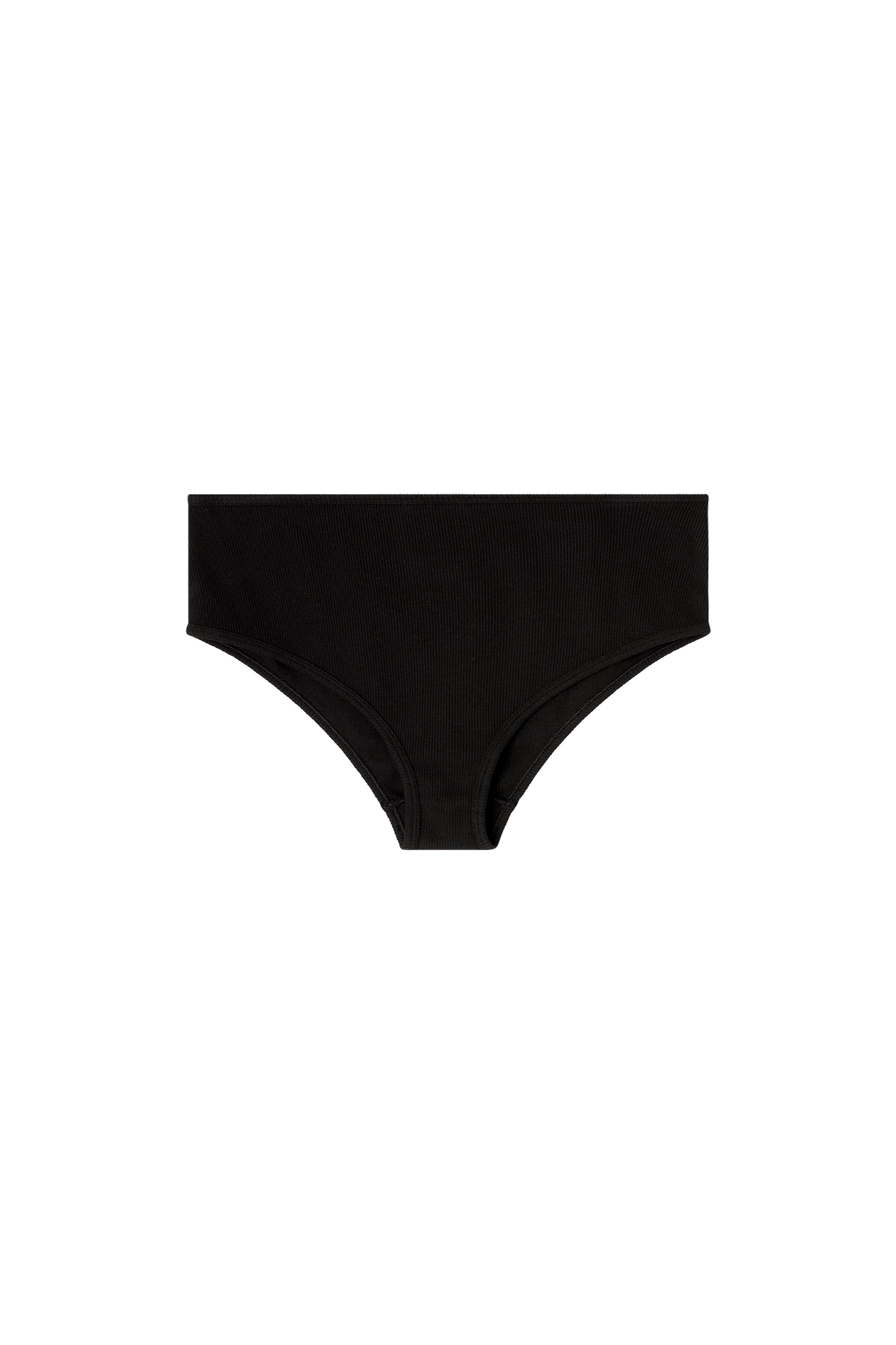 Diesel - CHARLI-DNM, Woman's High-waisted stretch-cotton panties in Black - 2