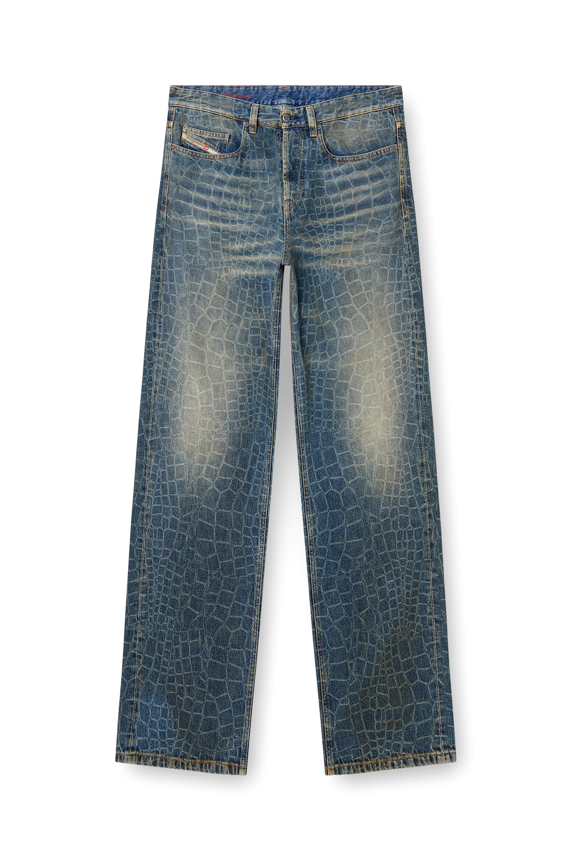 Diesel - Man's Relaxed Jeans 2001 D-Macro 007BU, Dark Blue - 5