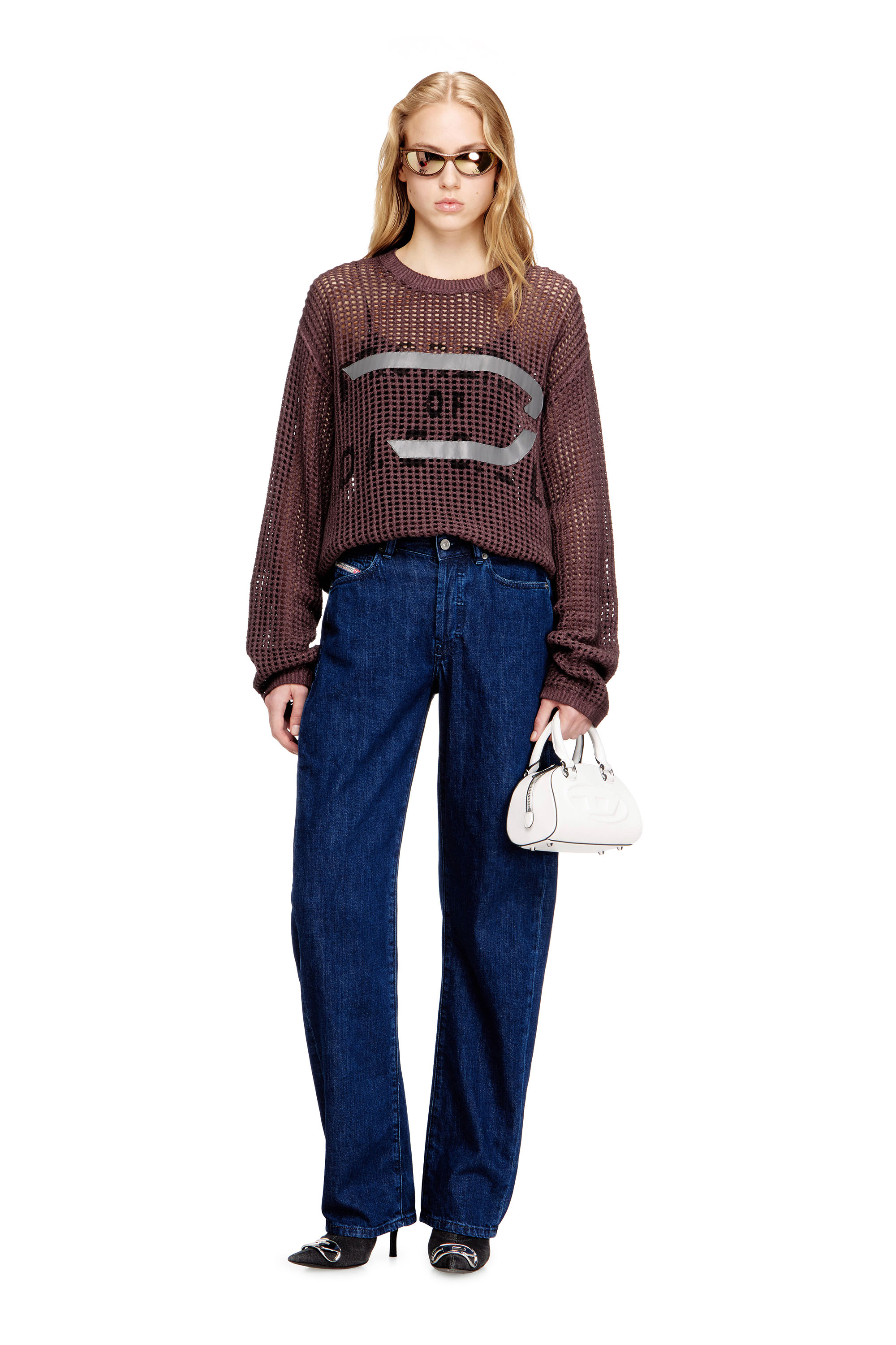 Diesel - Woman's Relaxed Jeans 1974 D-Ellz 0DBDX, Dark Blue - 2