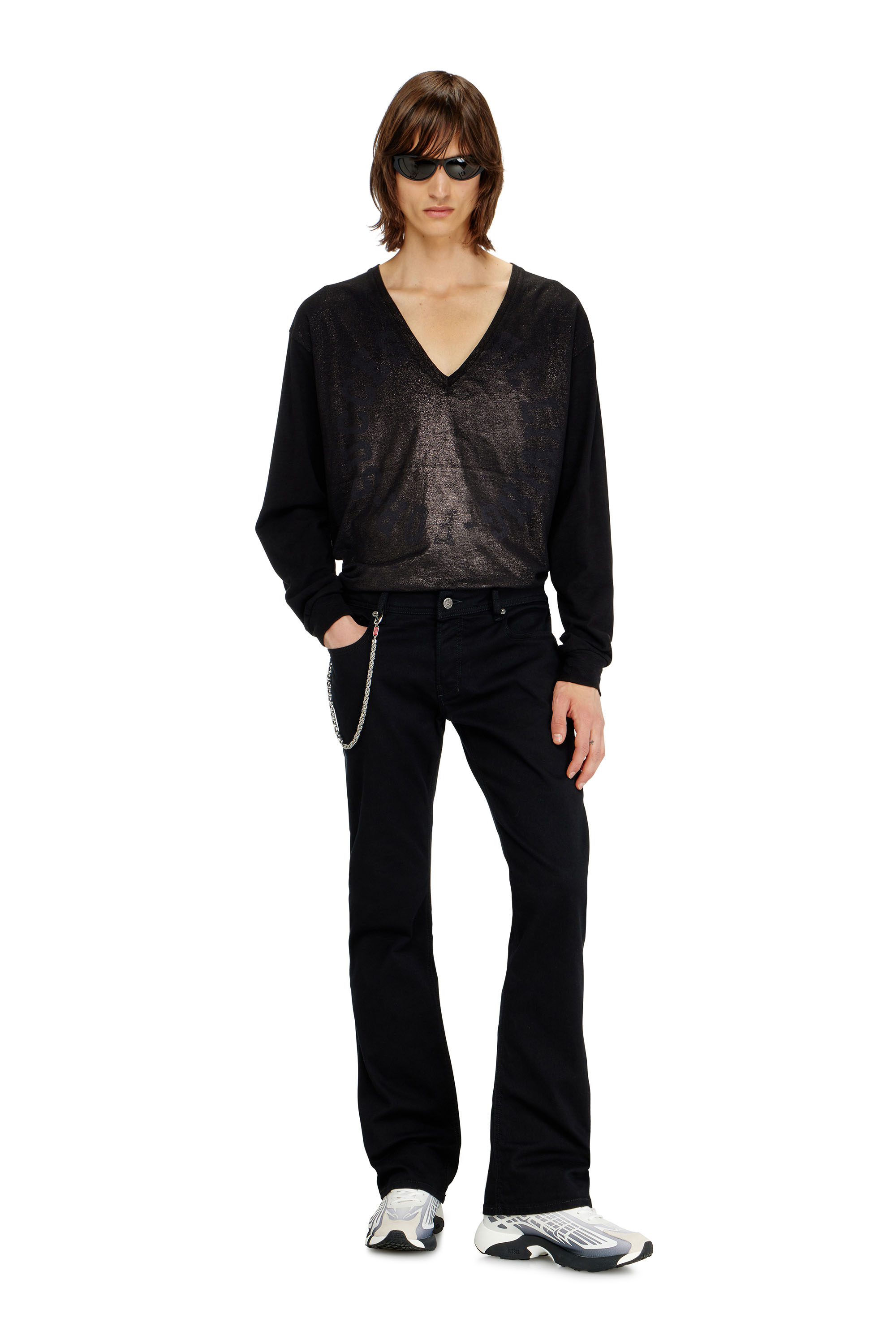 Diesel - Man's Bootcut Jeans 2007 Zatiny 0688H, Black/Dark grey - 2