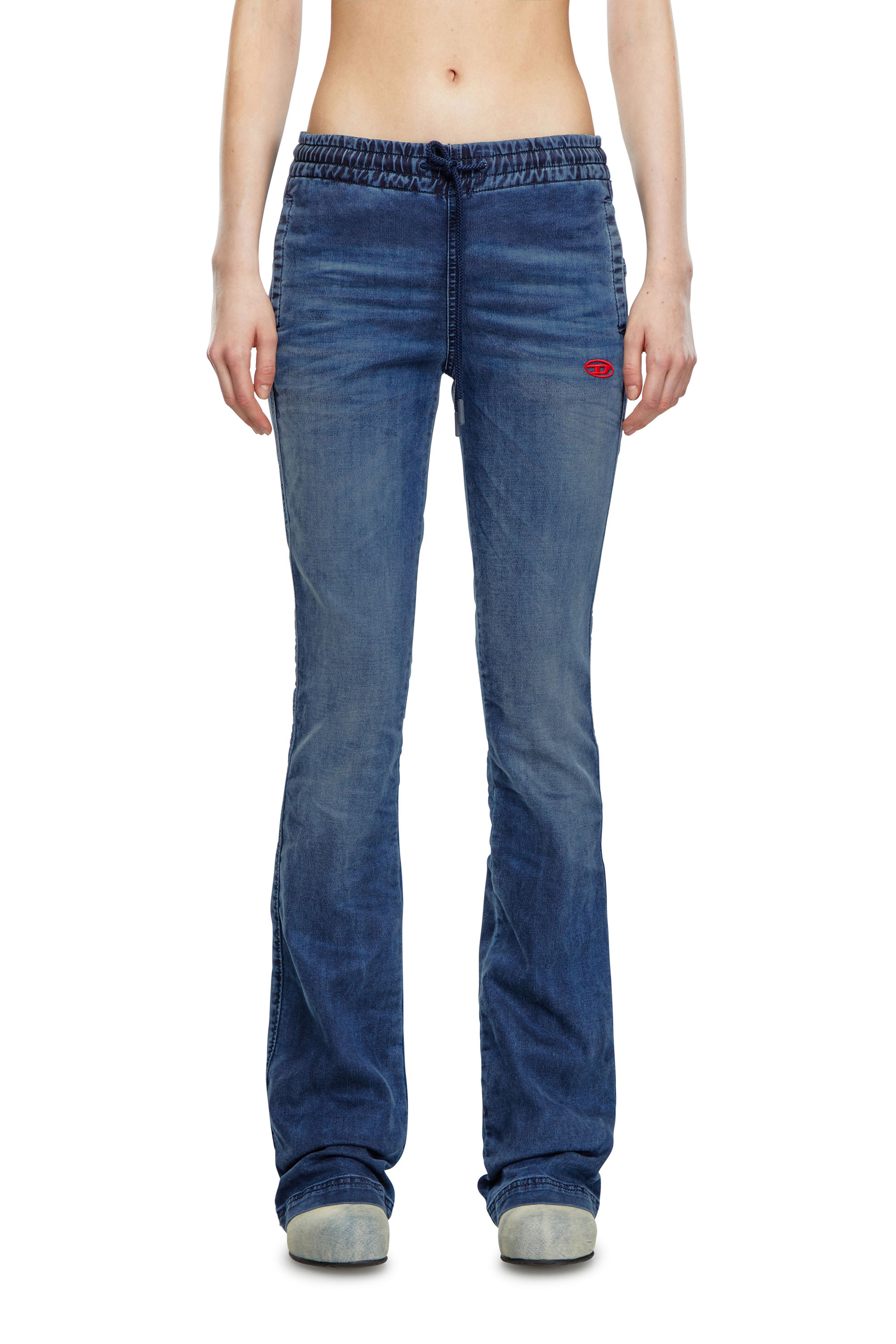 Diesel - Woman Bootcut and Flare 2069 D-Ebbey Joggjeans® 068LX, Dark Blue - Image 1