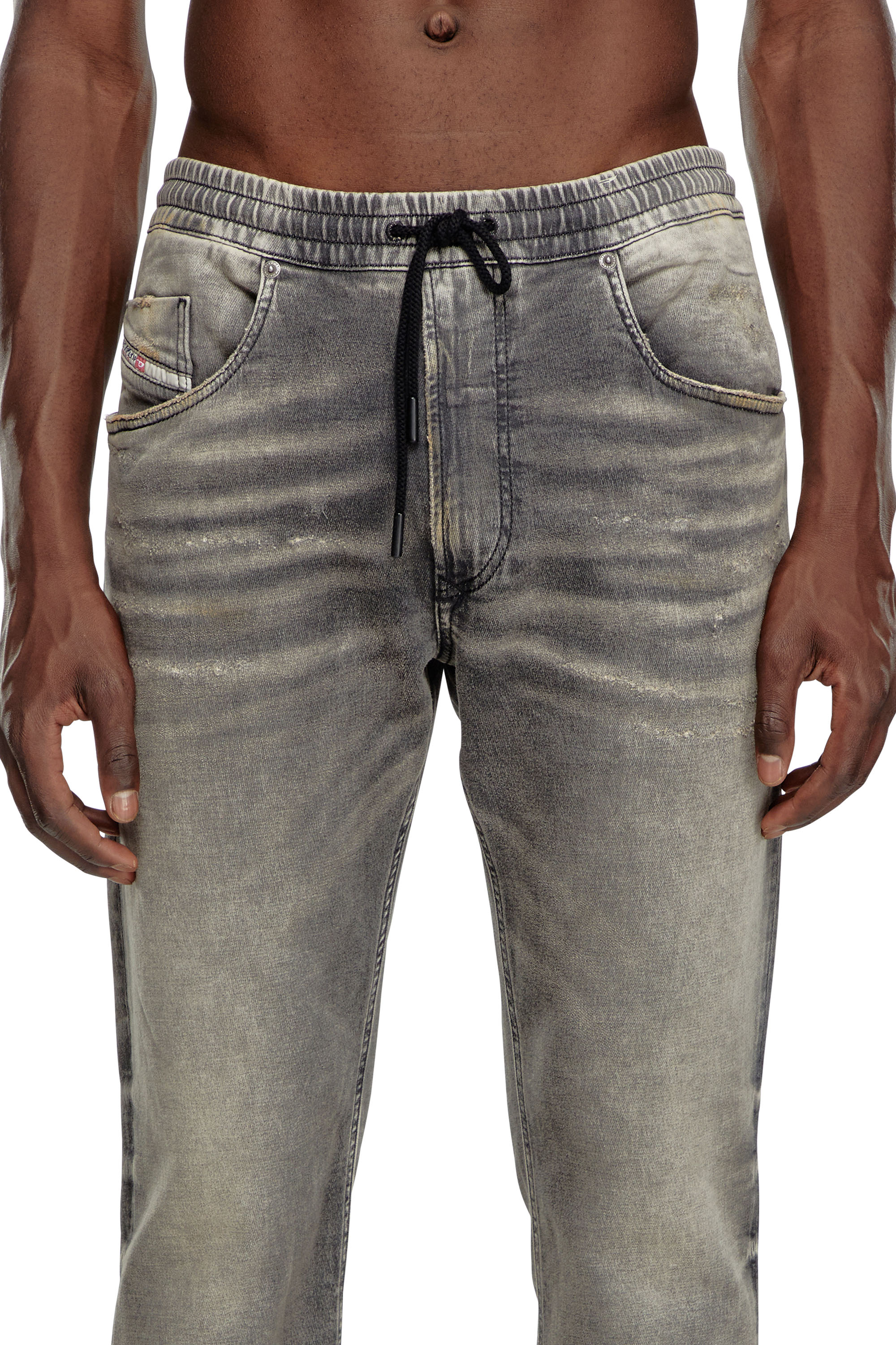 Diesel - Man's Tapered 2030 D-Krooley Joggjeans® 068LQ, Grey - 5