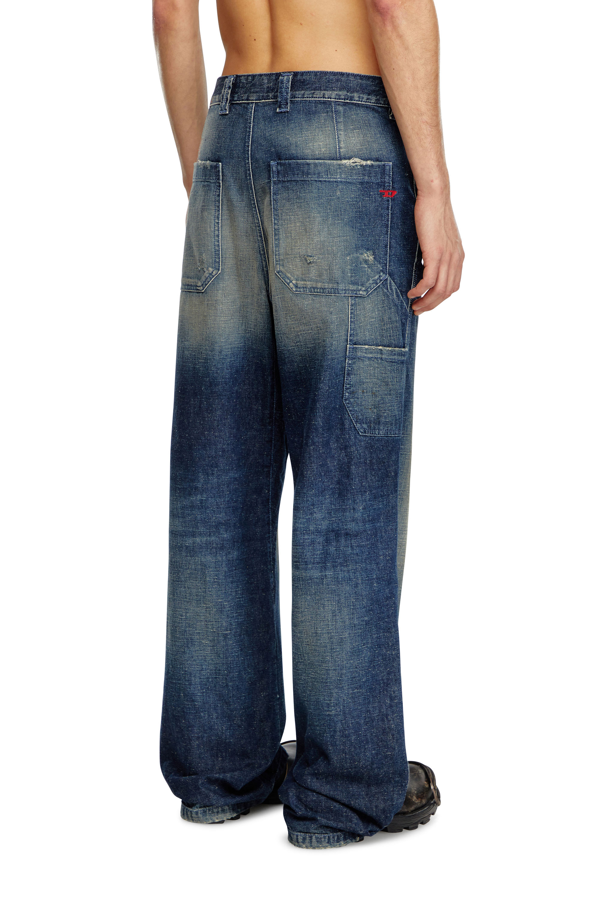 Diesel - Man Straight Jeans D-Livery 09J91, Dark Blue - Image 3