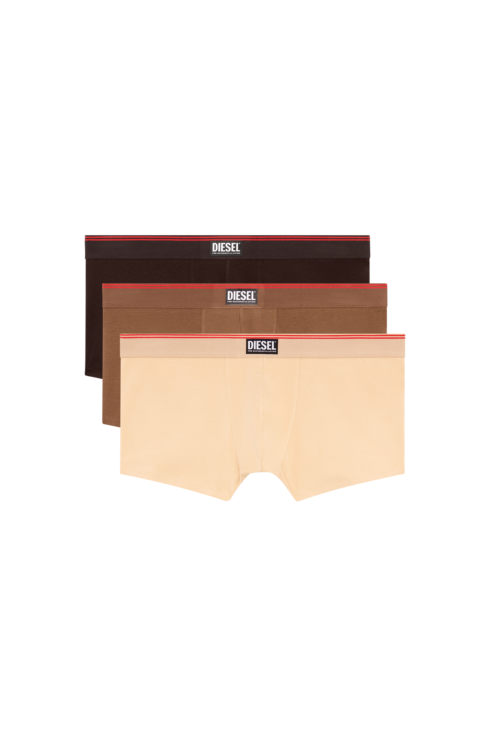 Three-pack nude cotton boxer briefs