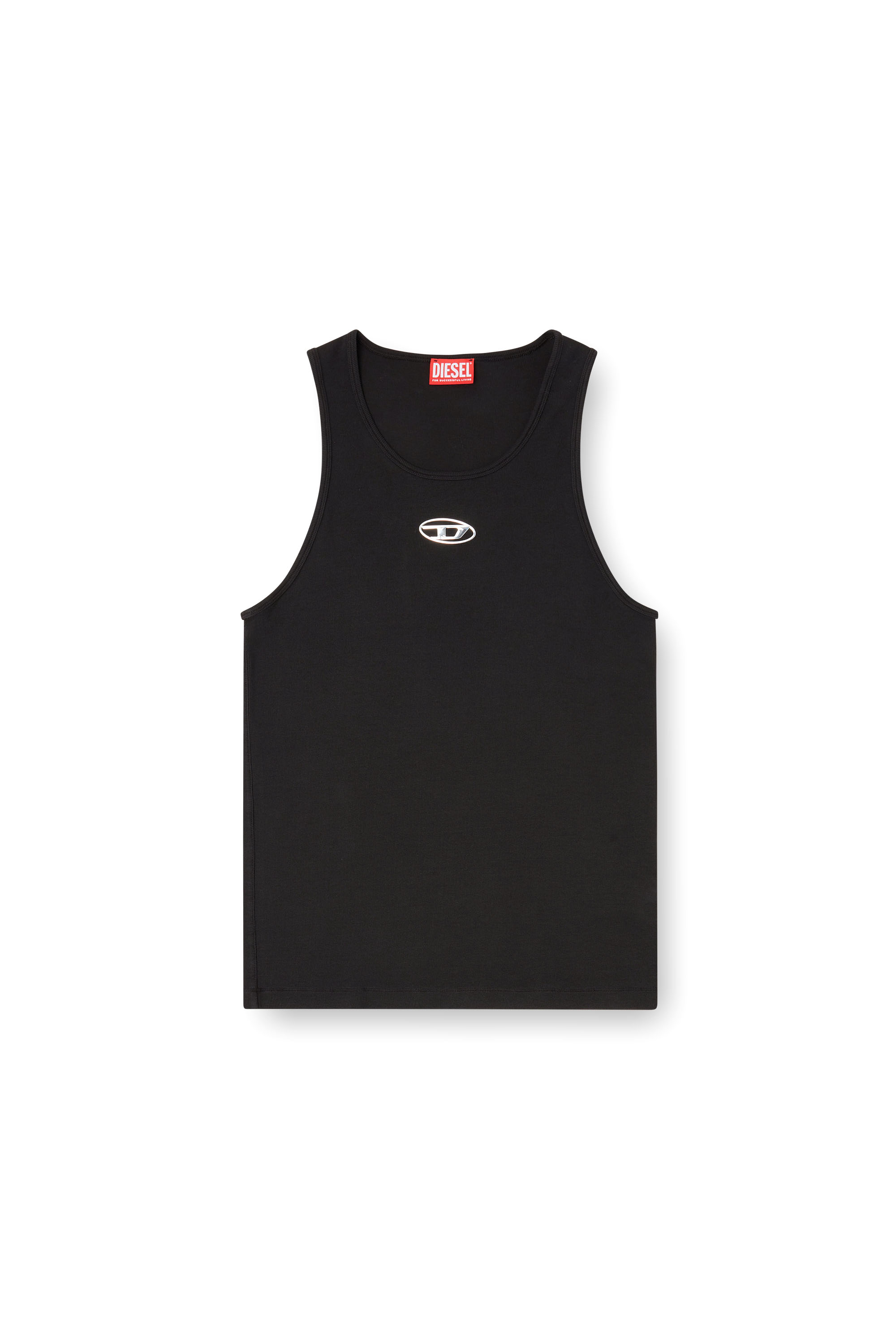 Diesel - T-LIFTY-IOD, Man's Cotton tank top with logo in Black - 2