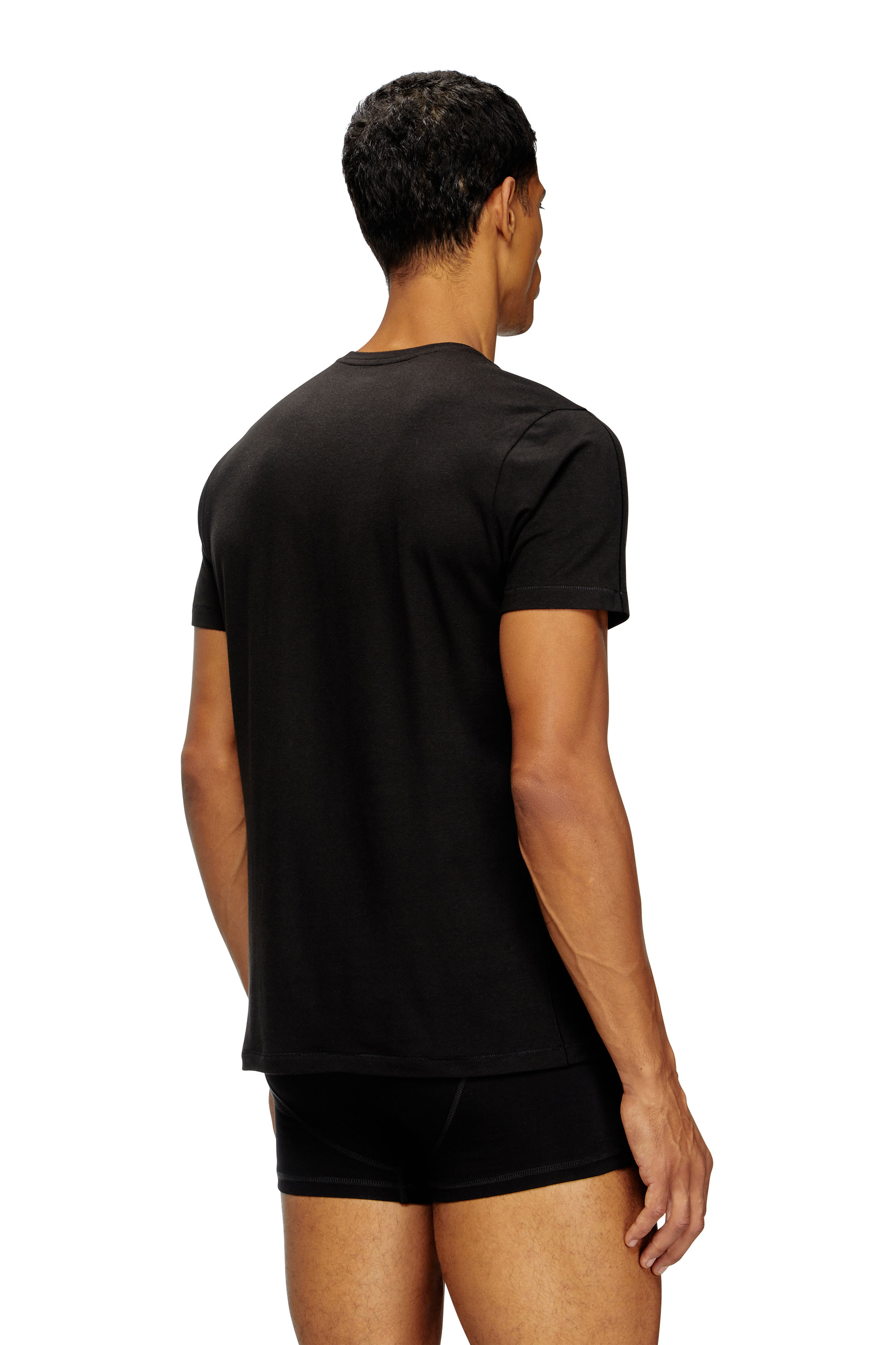 Diesel - RANDAL-D-MONO-2PACK, Man's 2-pack T-shirts in fluid jersey in Black - 3