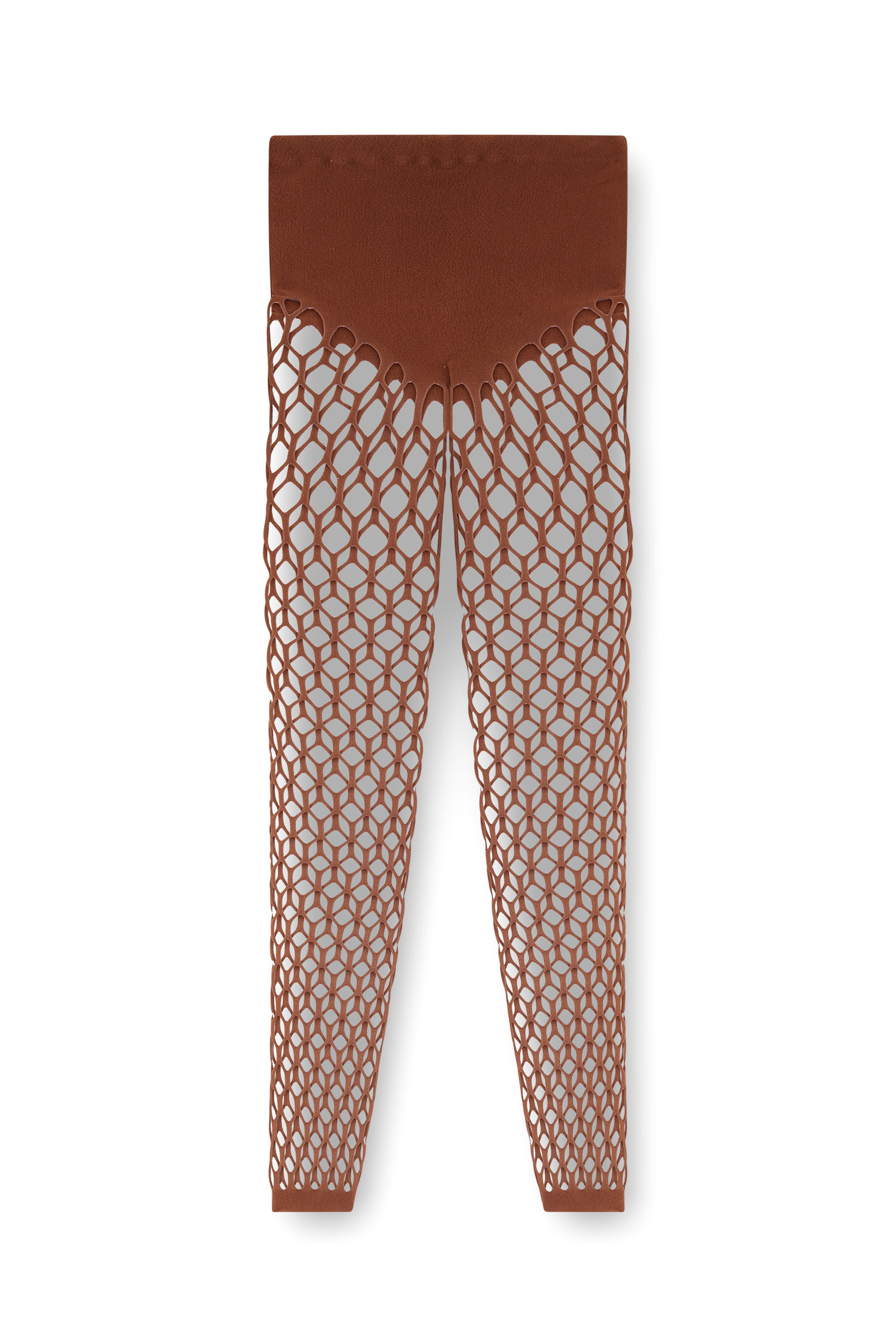 Diesel - M-ZORDA, Woman's Stretchy mesh-knit tights in Brown - 4