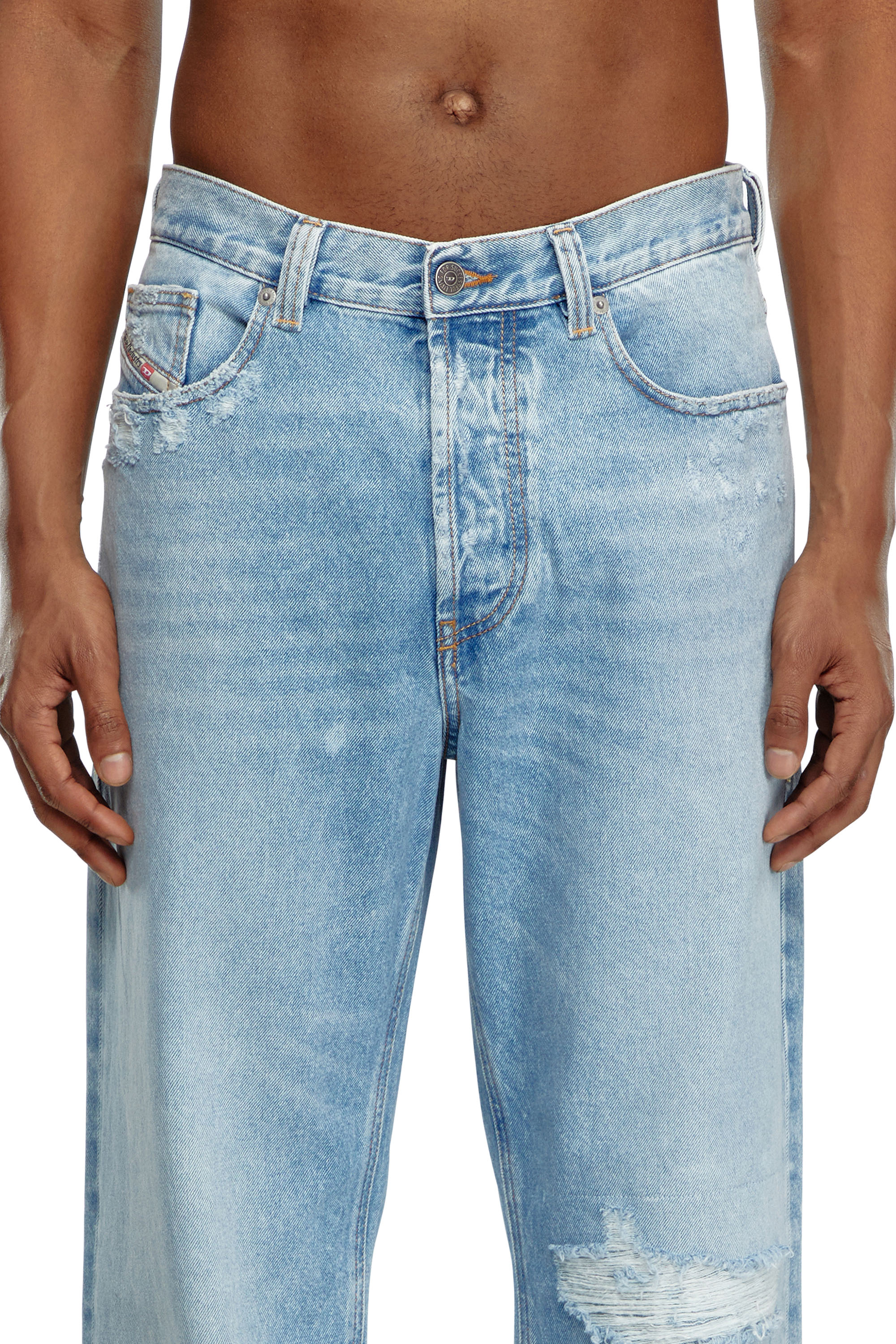 Diesel - Man's Regular Jeans 2010 D-Macs 09J80, Light Blue - 3