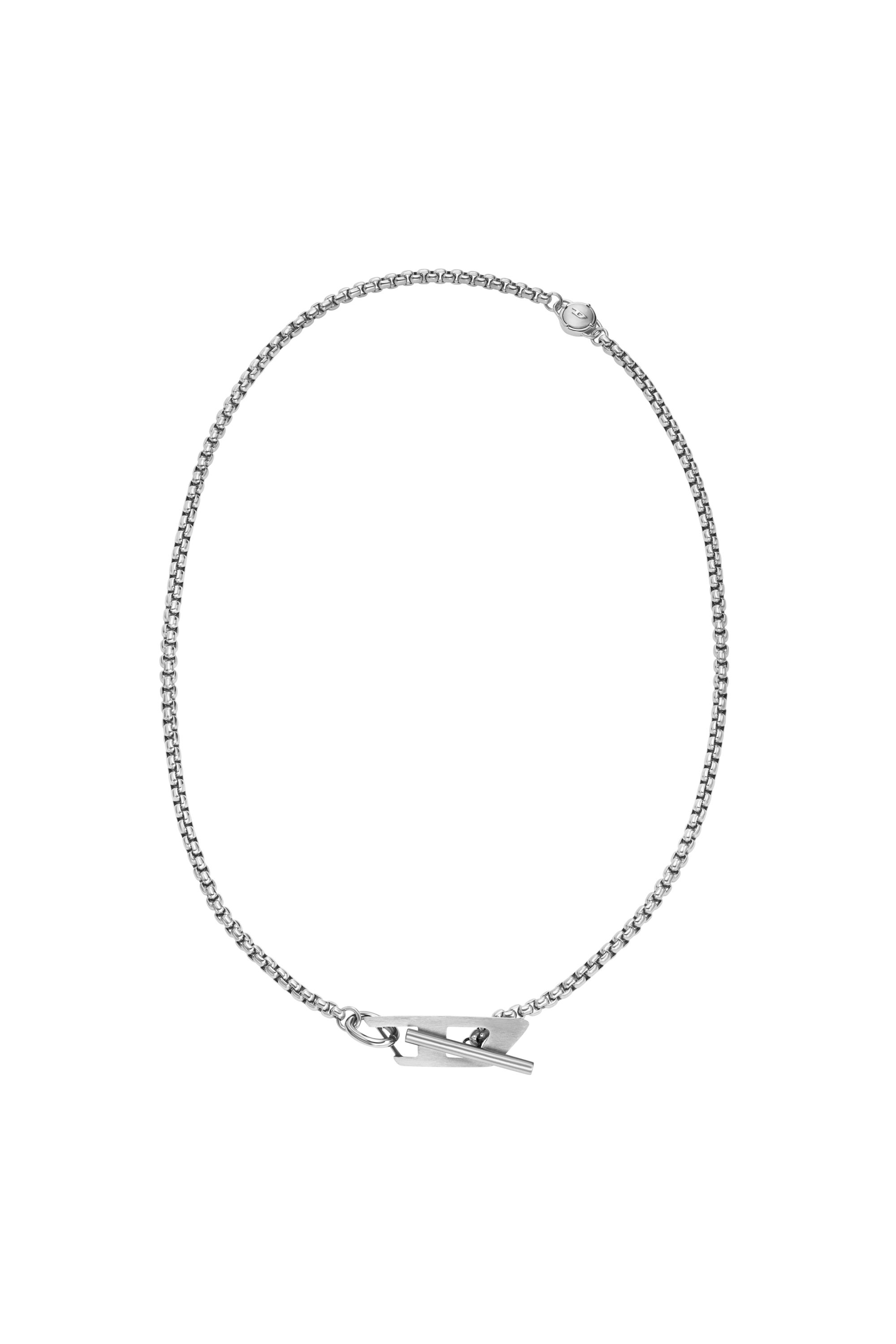 Women's Stainless steel chain necklace | Silver | Diesel