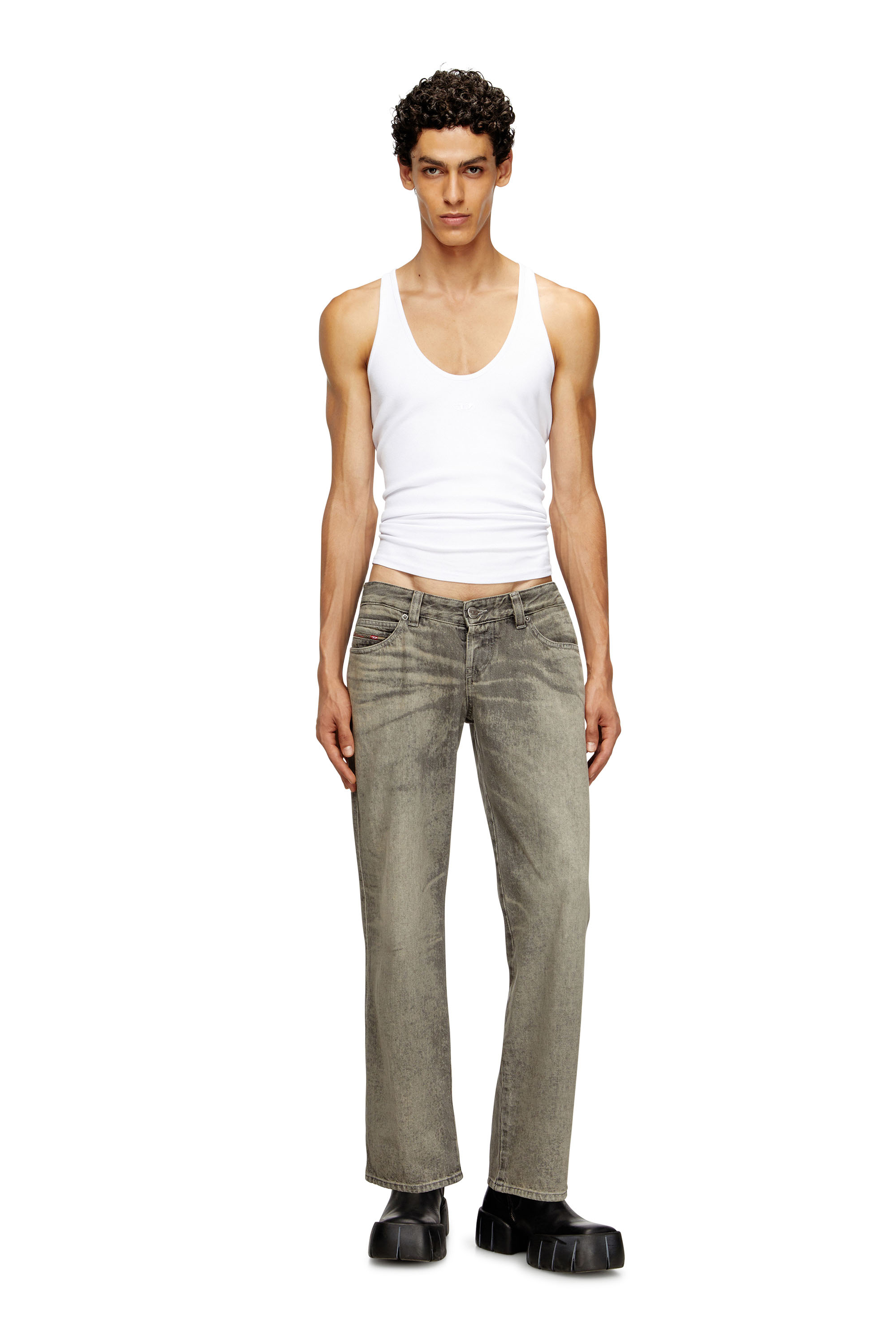 Regular Jeans D-Im 007DR, Grey Diesel - Man's Regular Jeans D-Im 007DR, Grey - 1