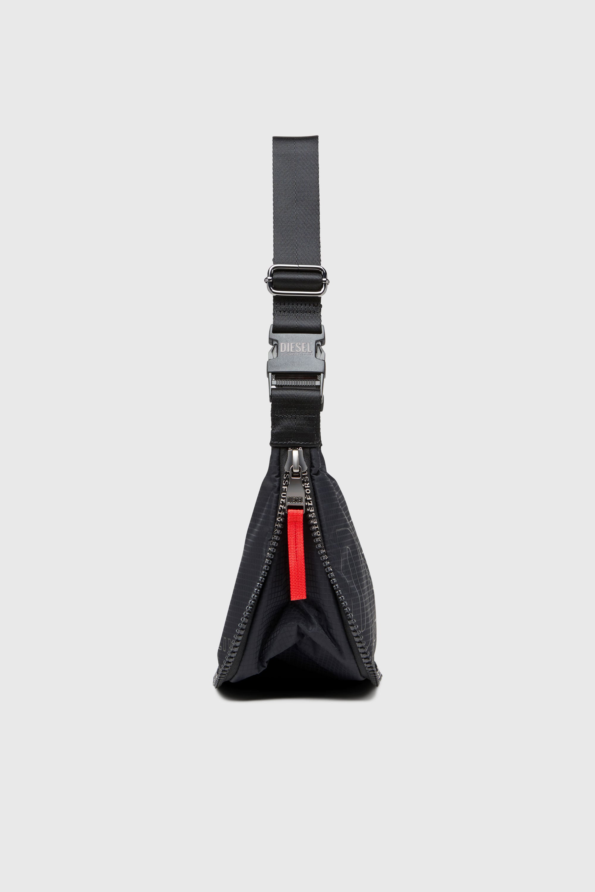 Diesel - ZIP-D CROSSBODY BAG X, Unisex's Zip-D X-Expandable utilitarian shoulder bag in Black - 5