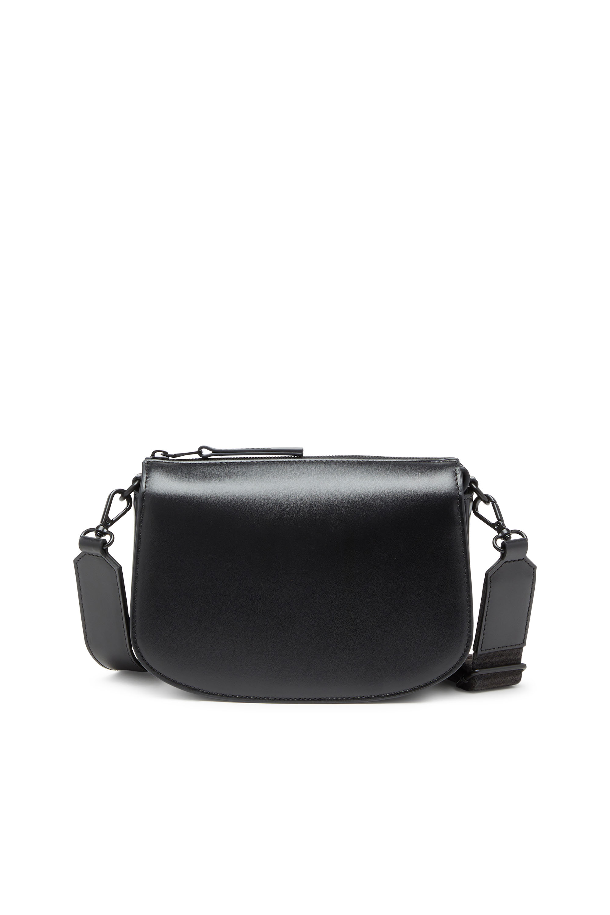 Diesel - 1DR CAMERA BAG, Unisex's 1DR-Camera bag in premium leather in Black - 4