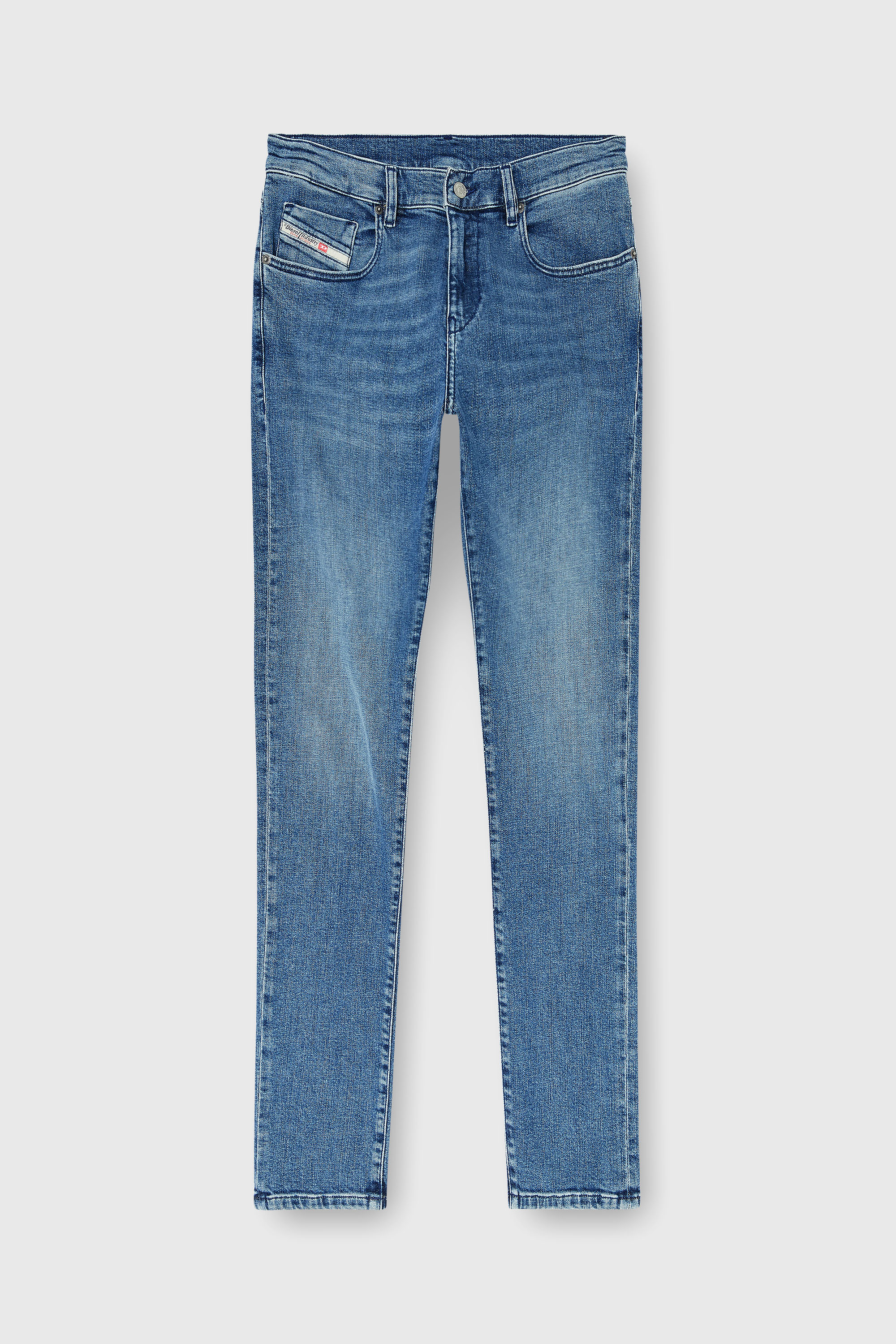 Diesel - Man's Slim Jeans 2019 D-Strukt 0HDBK, Medium blue - 2
