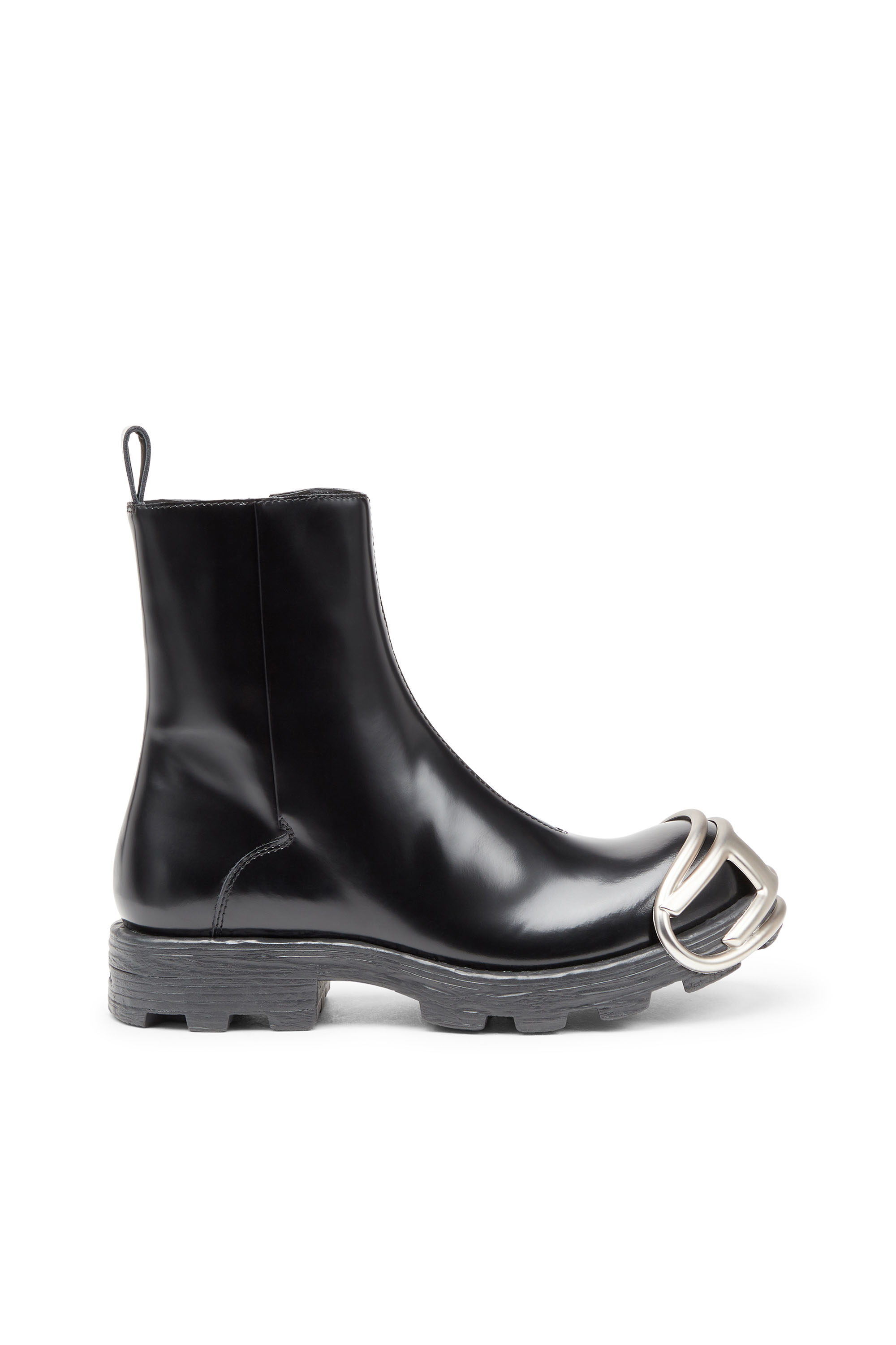 D-Hammer Bt Zip D - Leather Chelsea boots with Oval D toe caps