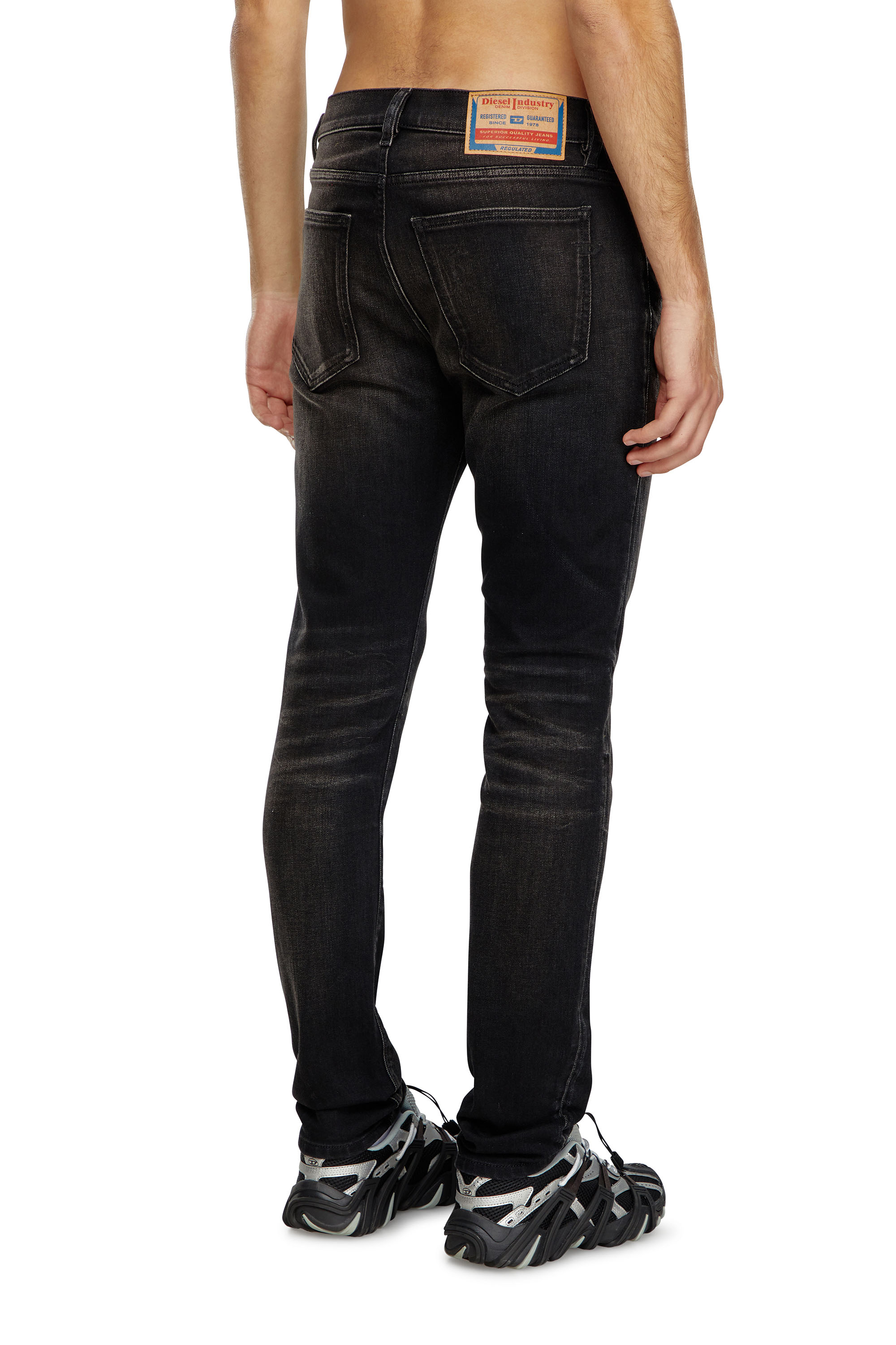 Diesel - Man Slim Jeans 2019 D-Strukt 09J53, Black/Dark grey - Image 3