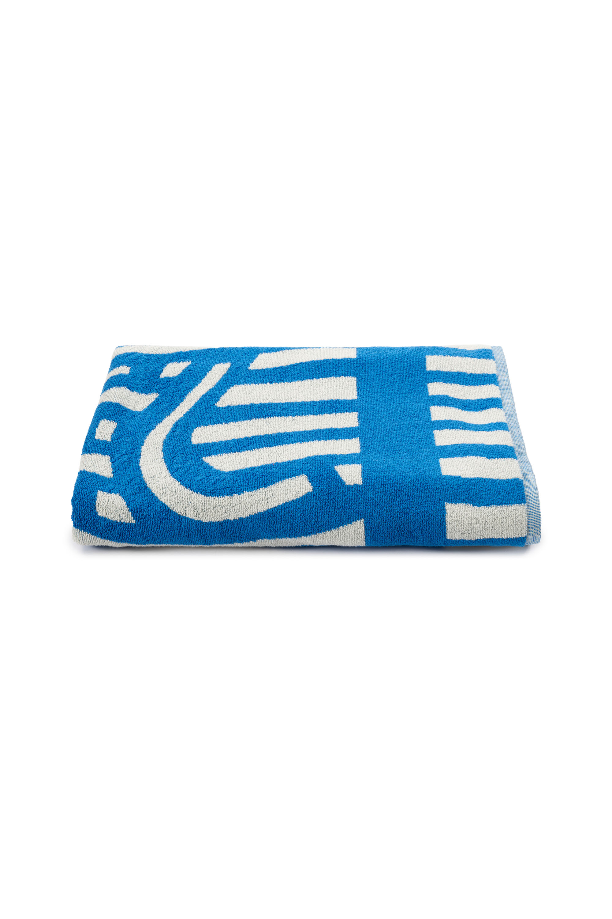 Diesel - 1018164 STRIPES GREY/BLUE TOWEL, Unisex's Terry towel 100x180 cm in Blue - 5