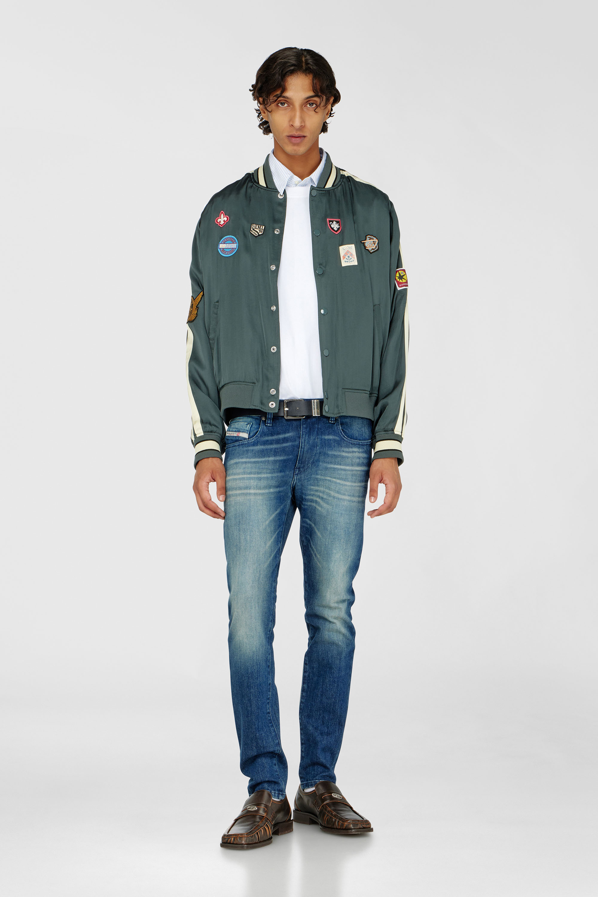 Diesel - Man's Slim Jeans 2019 D-Strukt 0KBBR, Dark Blue - 1