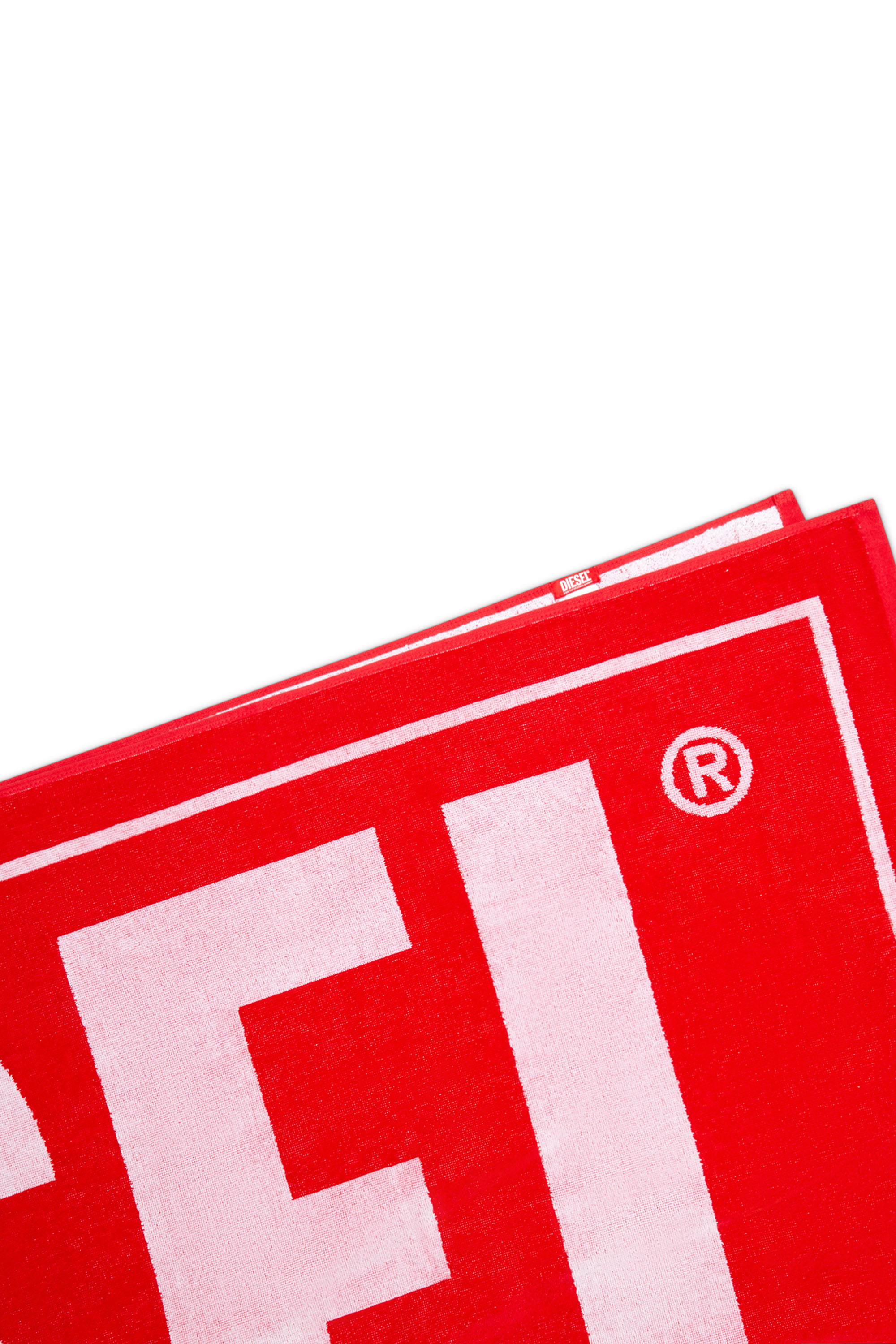 Diesel - BMT-HELLERI, Man's Successful-logo beach towel in Red - 3