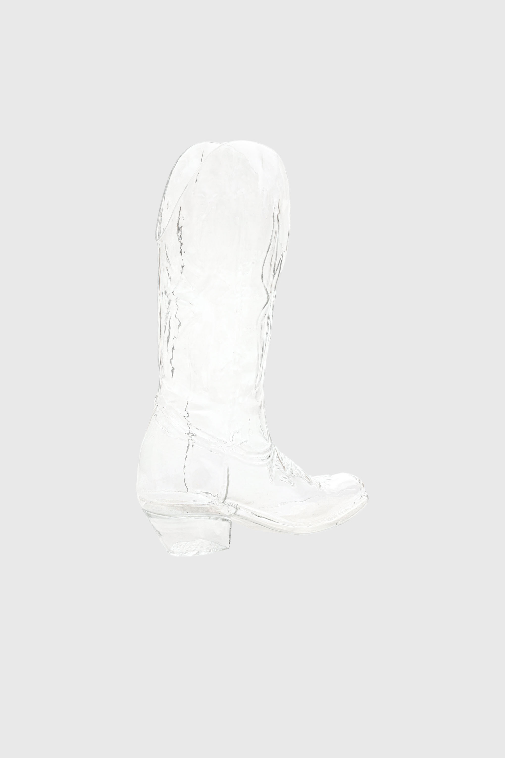 Diesel - 10064 GLASS VASE CRYSTALBOOTIE CM.24X8 H, Unisex's Glass vase in White - 2