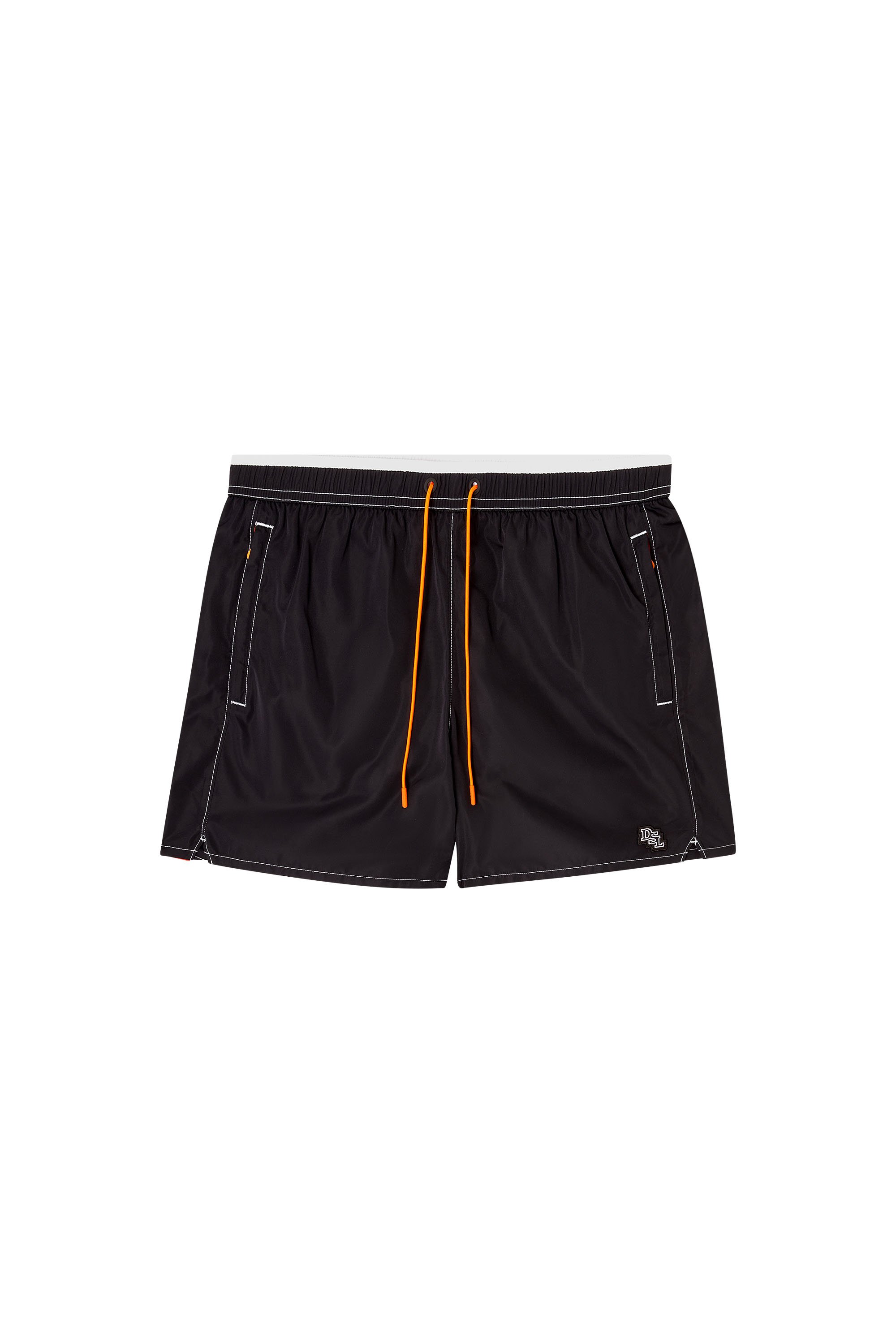 Diesel - SOCCER-41-D-POP-B, Man's Swim shorts with tonal trim and DSL patch in null - 4