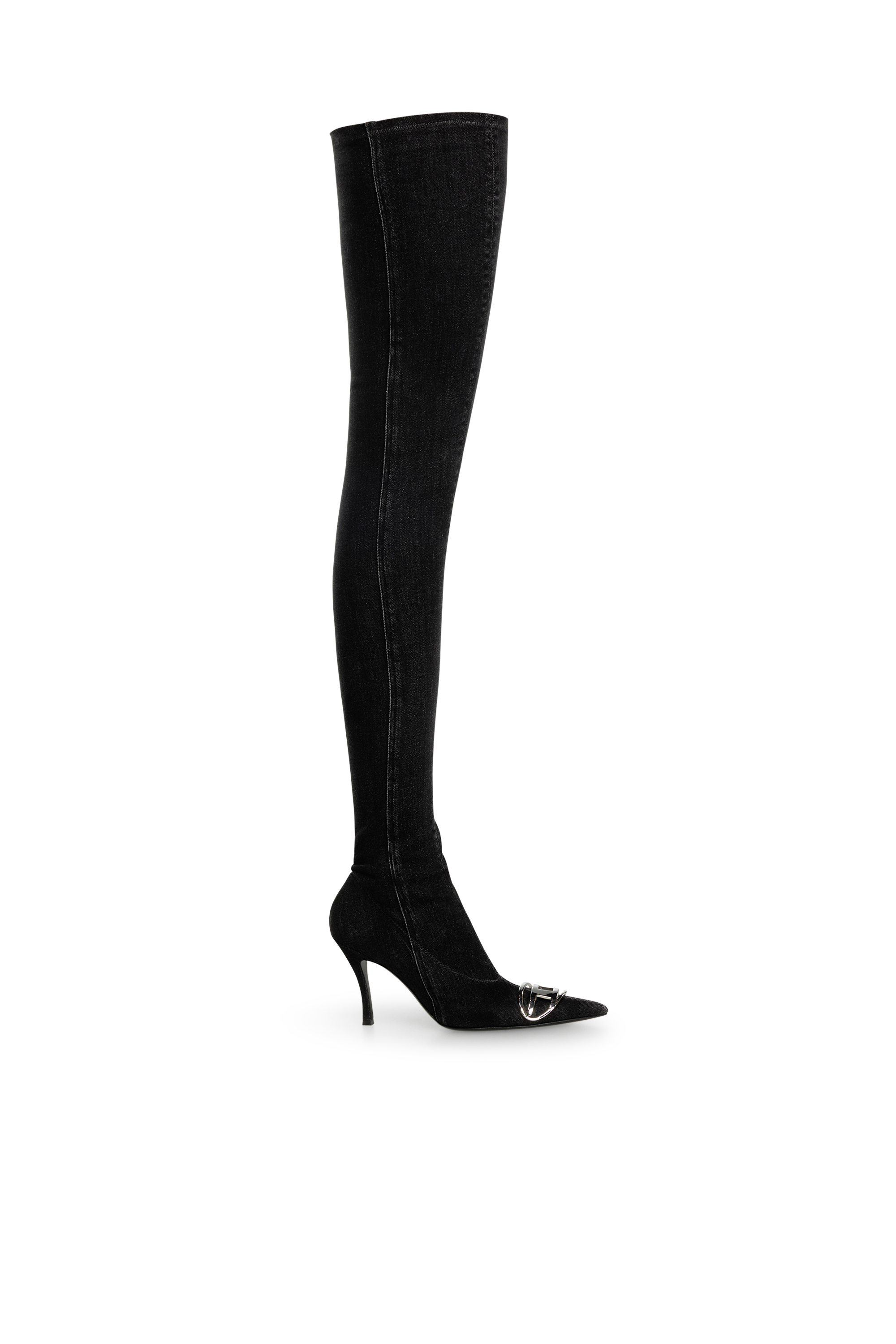 Diesel - D-VENUS TBT D, Woman's Over the knee boot in Black - 1