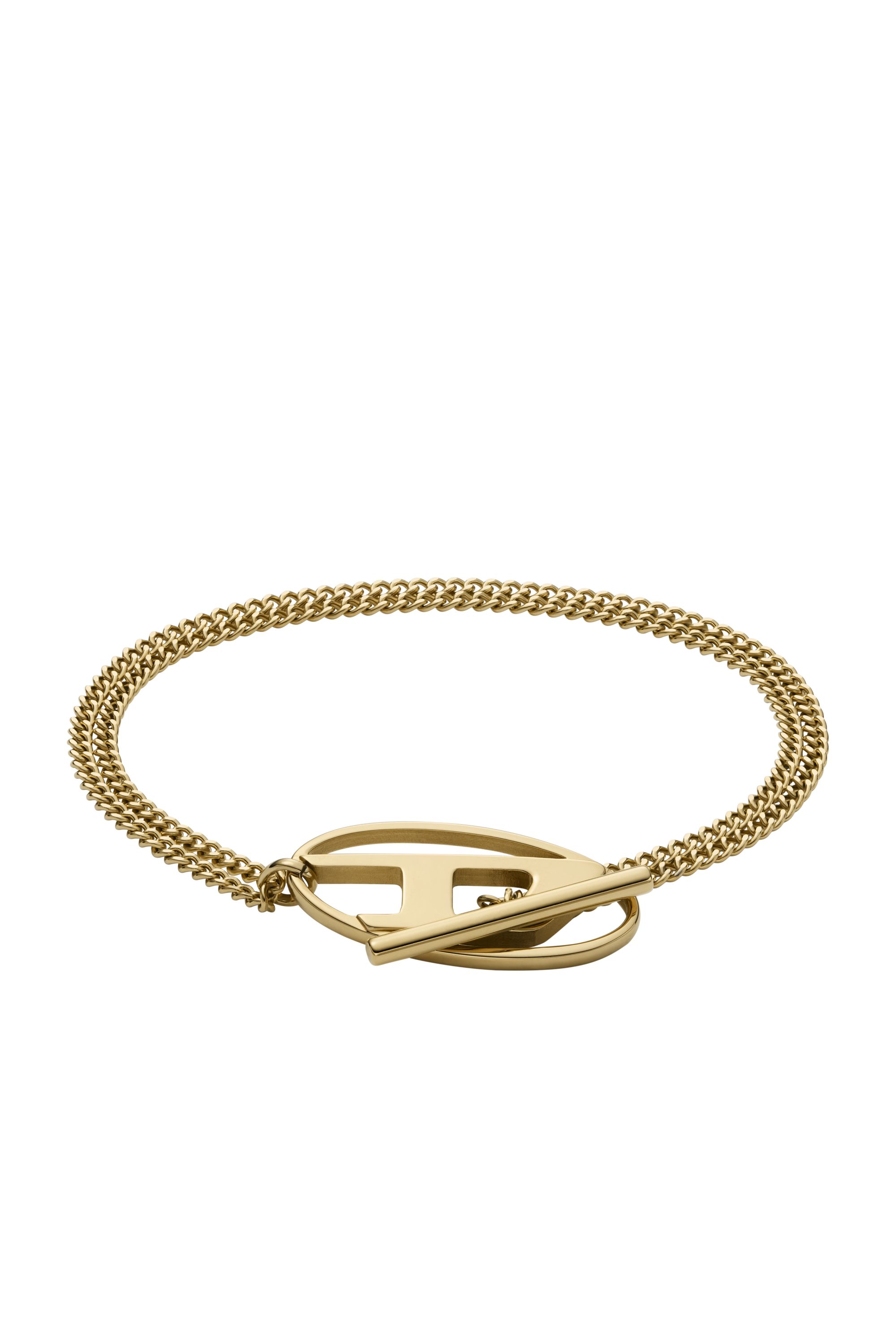 Gold-Tone Stainless Steel Chain Bracelet