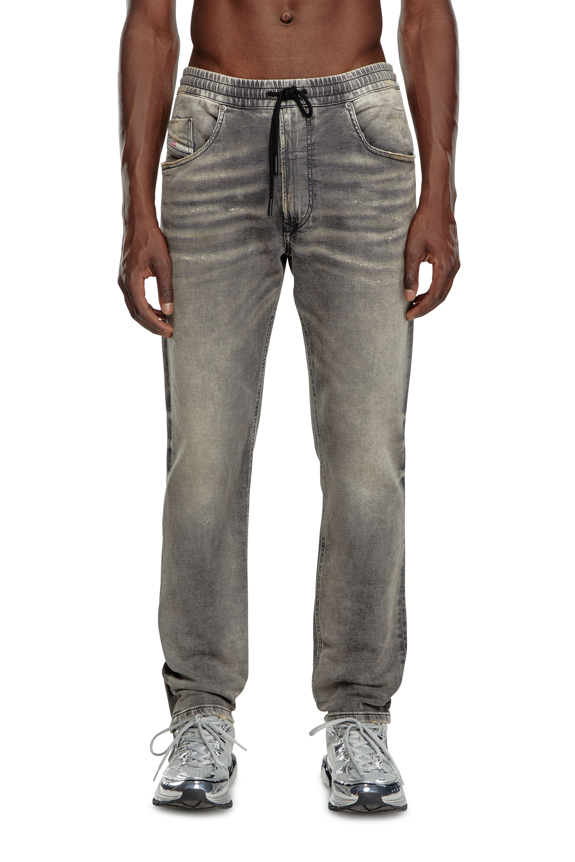 Diesel - Man Tapered 2030 D-Krooley Joggjeans® 068LQ, Grey - Image 2